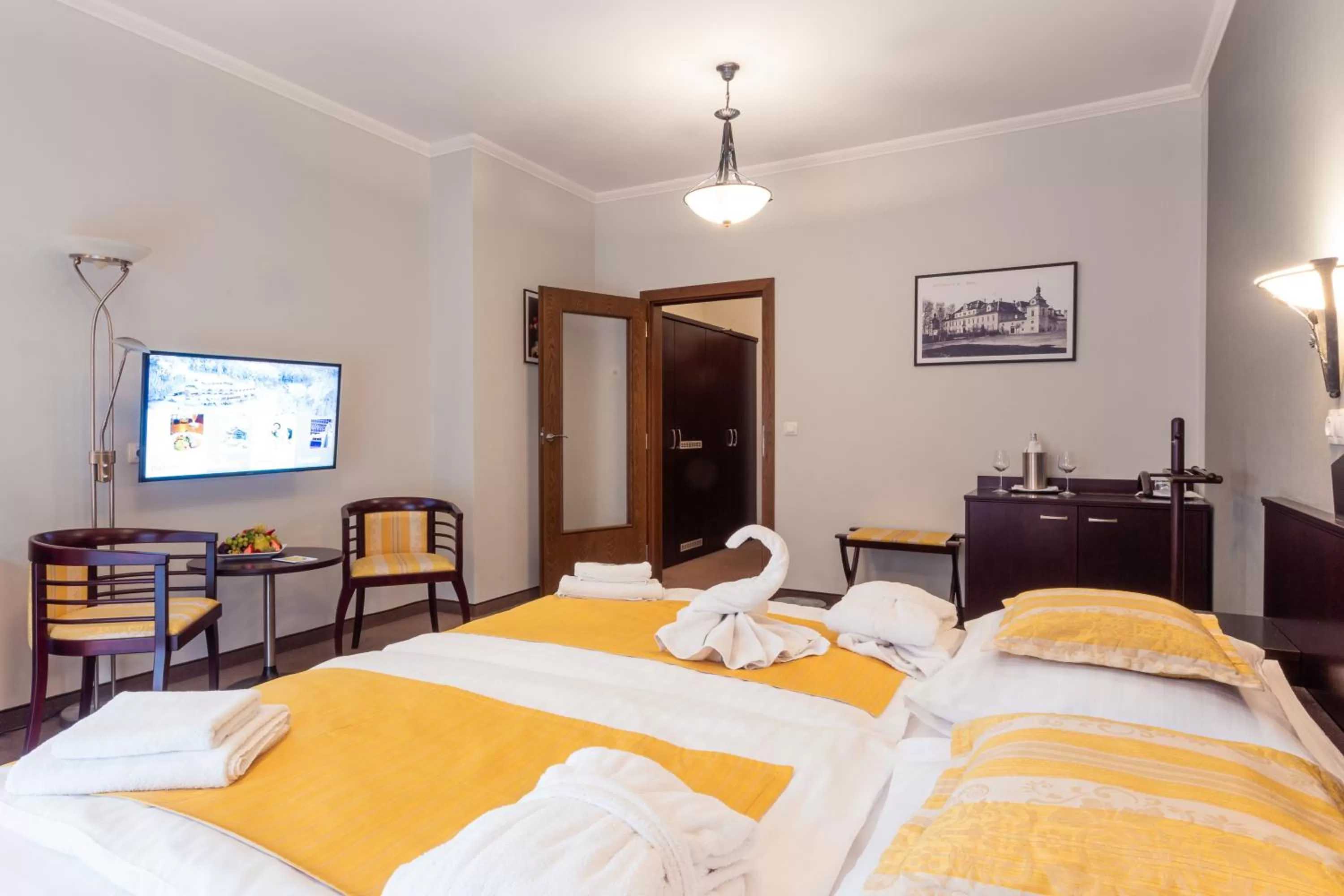 Bed in Hotel Studanka