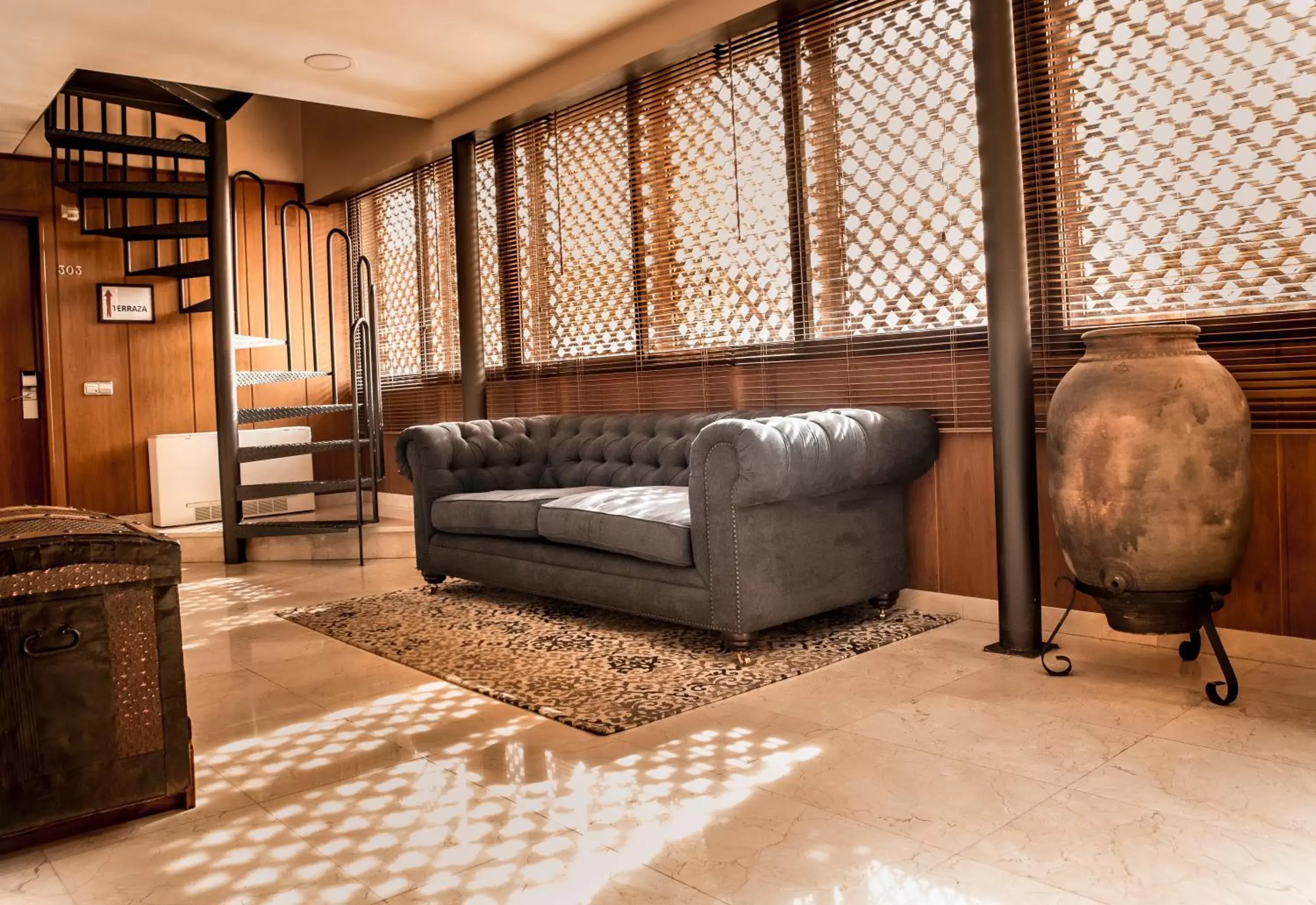 Decorative detail, Seating Area in Hotel Santa Isabel