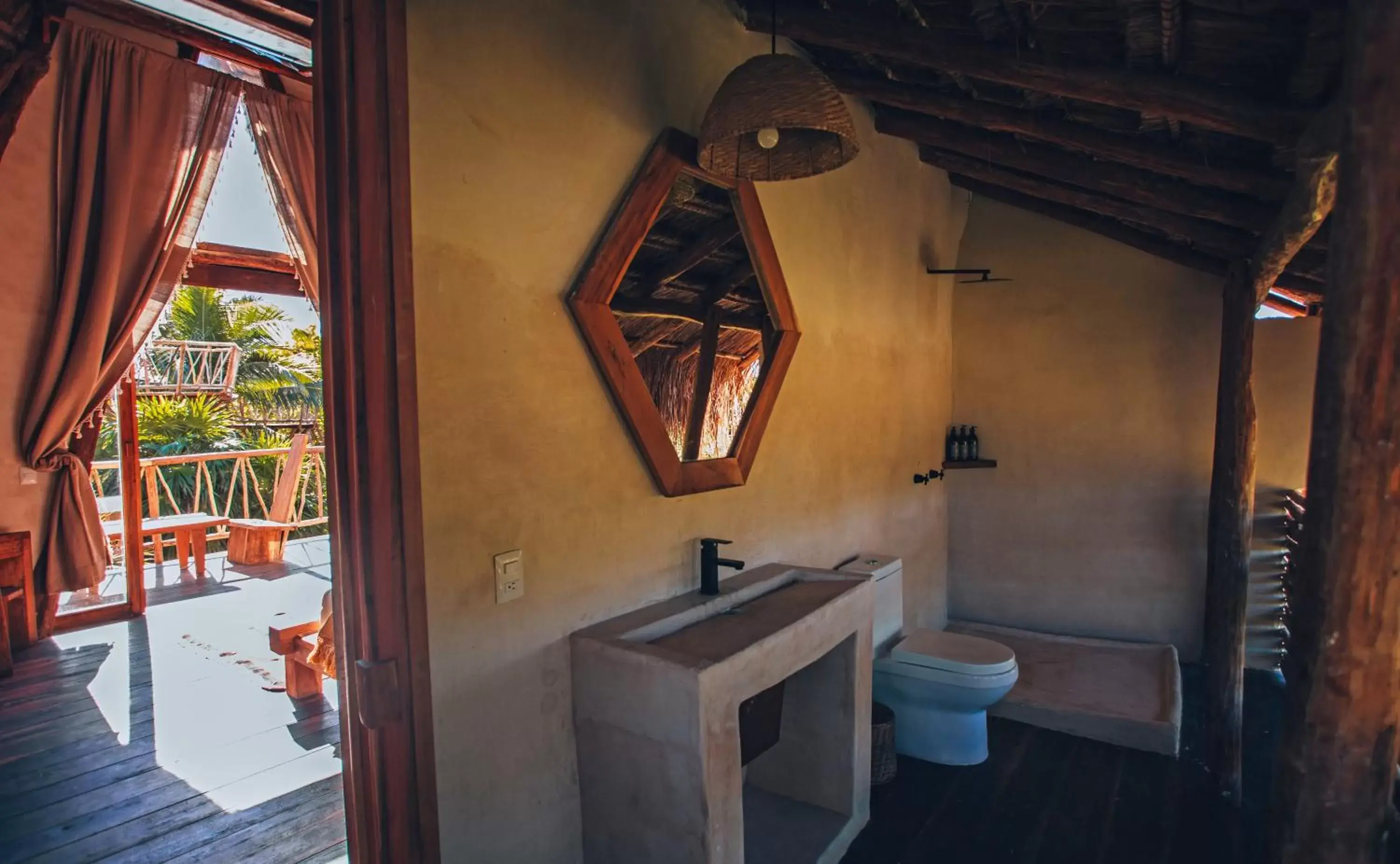 Bathroom in Ikal Tulum Hotel