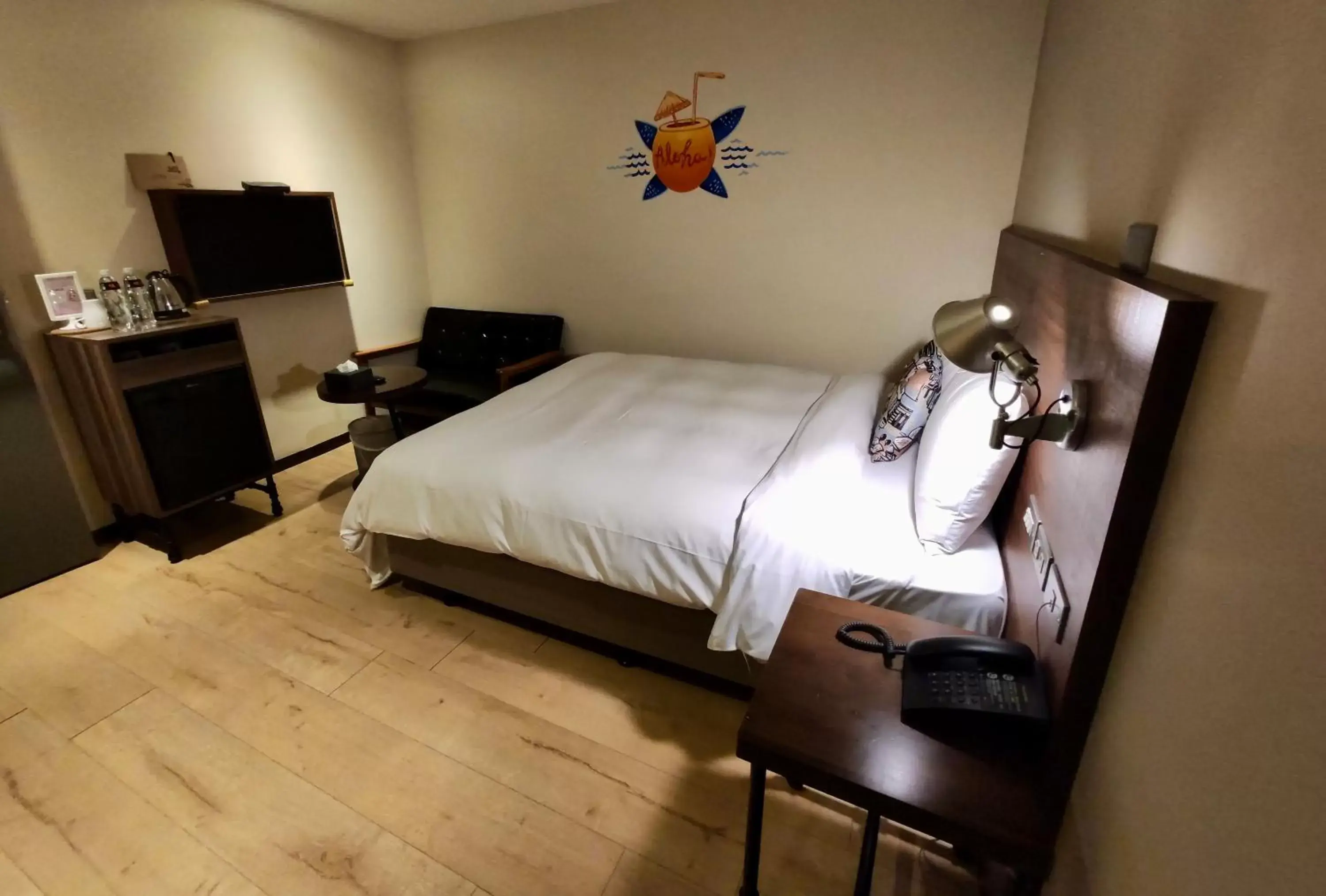 Bed in Just Live Inn-Keelung