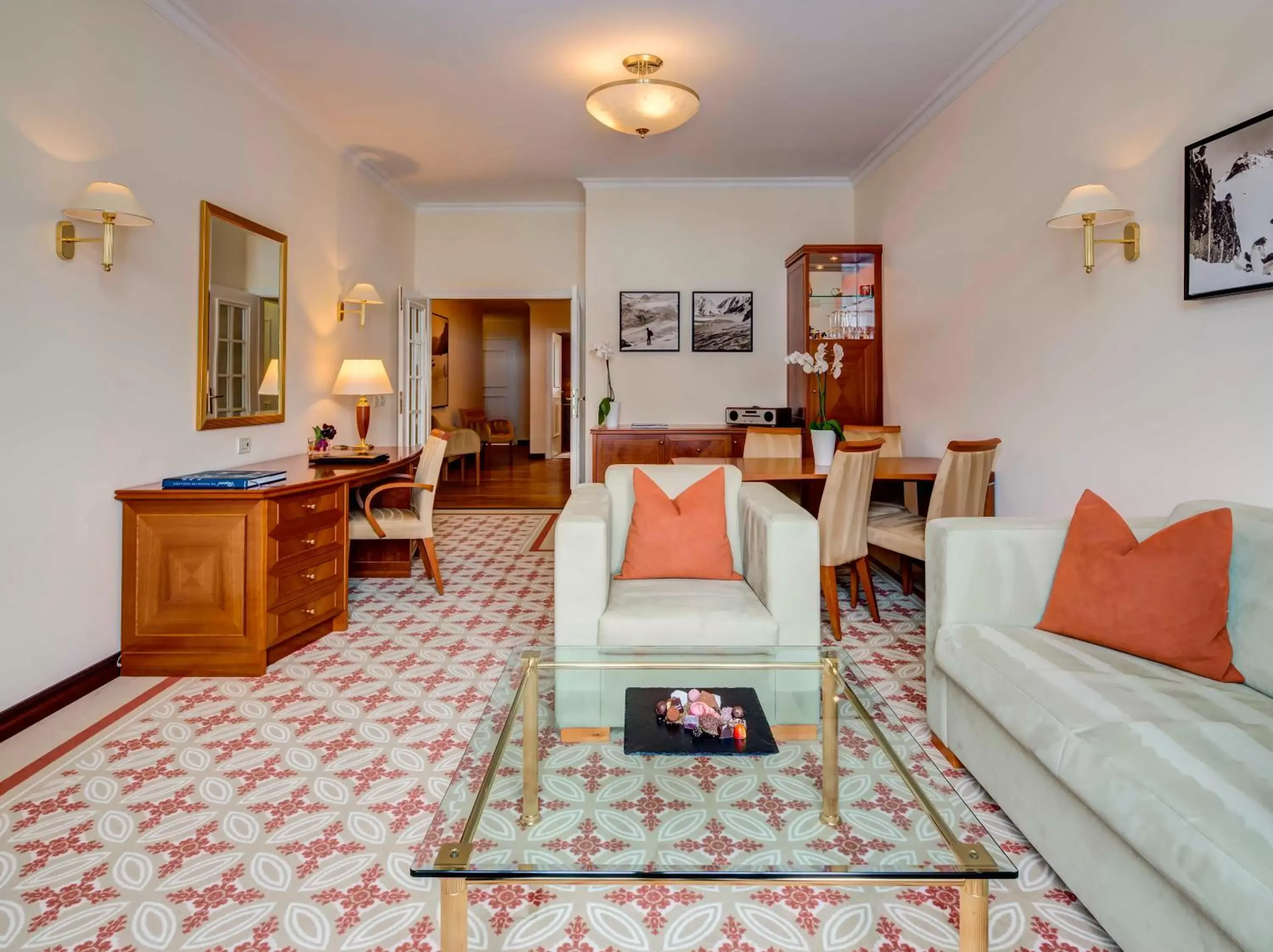 Living room, Seating Area in Grand Hotel des Bains Kempinski