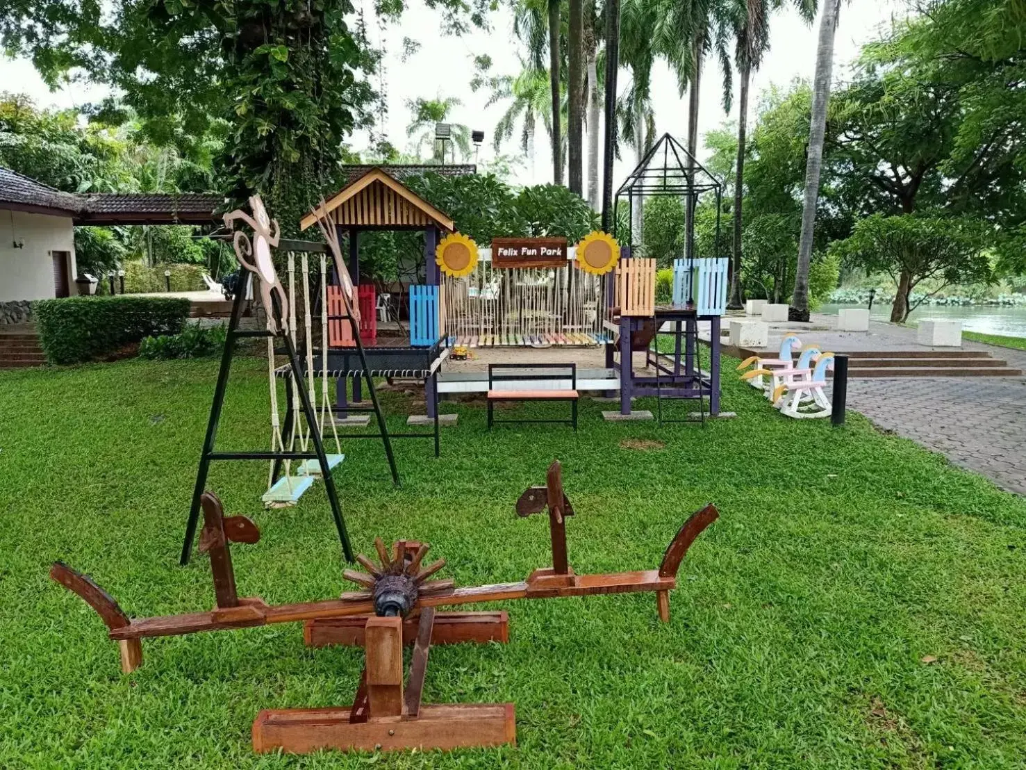 Garden, Children's Play Area in Felix River Kwai Resort - SHA Plus,Certified