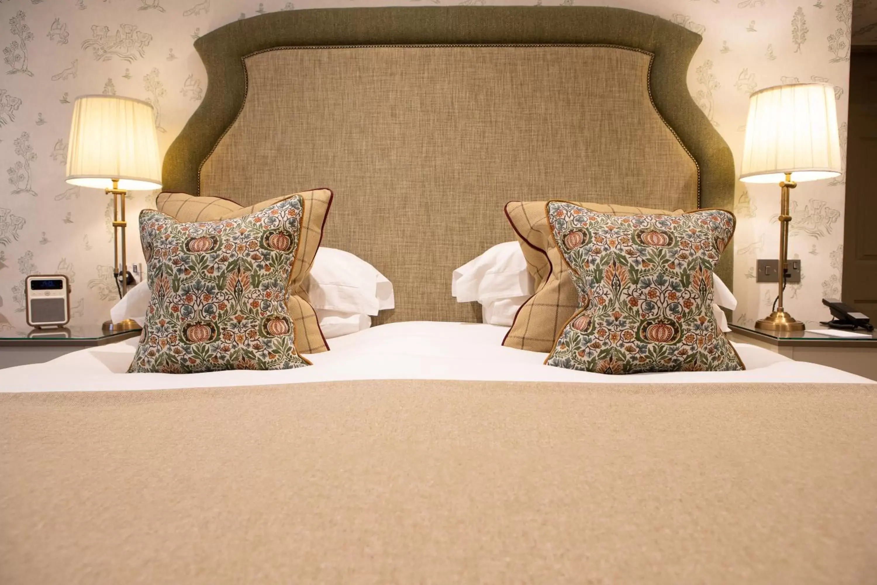Decorative detail, Bed in Rothay Manor Hotel