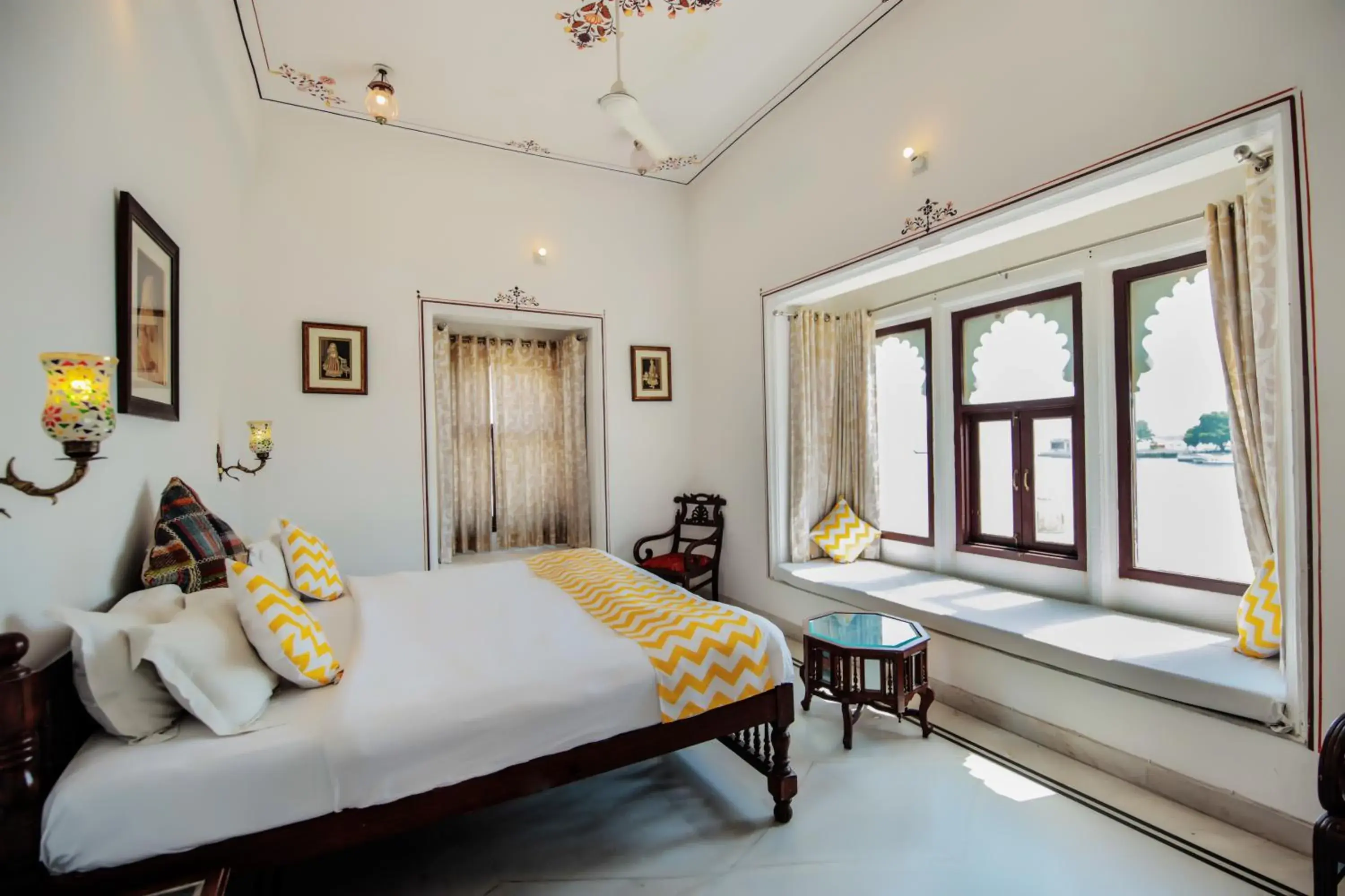 Photo of the whole room, Bed in Hotel Devraj Niwas on Lake Pichola Photo of the whole room, Bed in Hotel Devraj Niwas on Lake Pichola