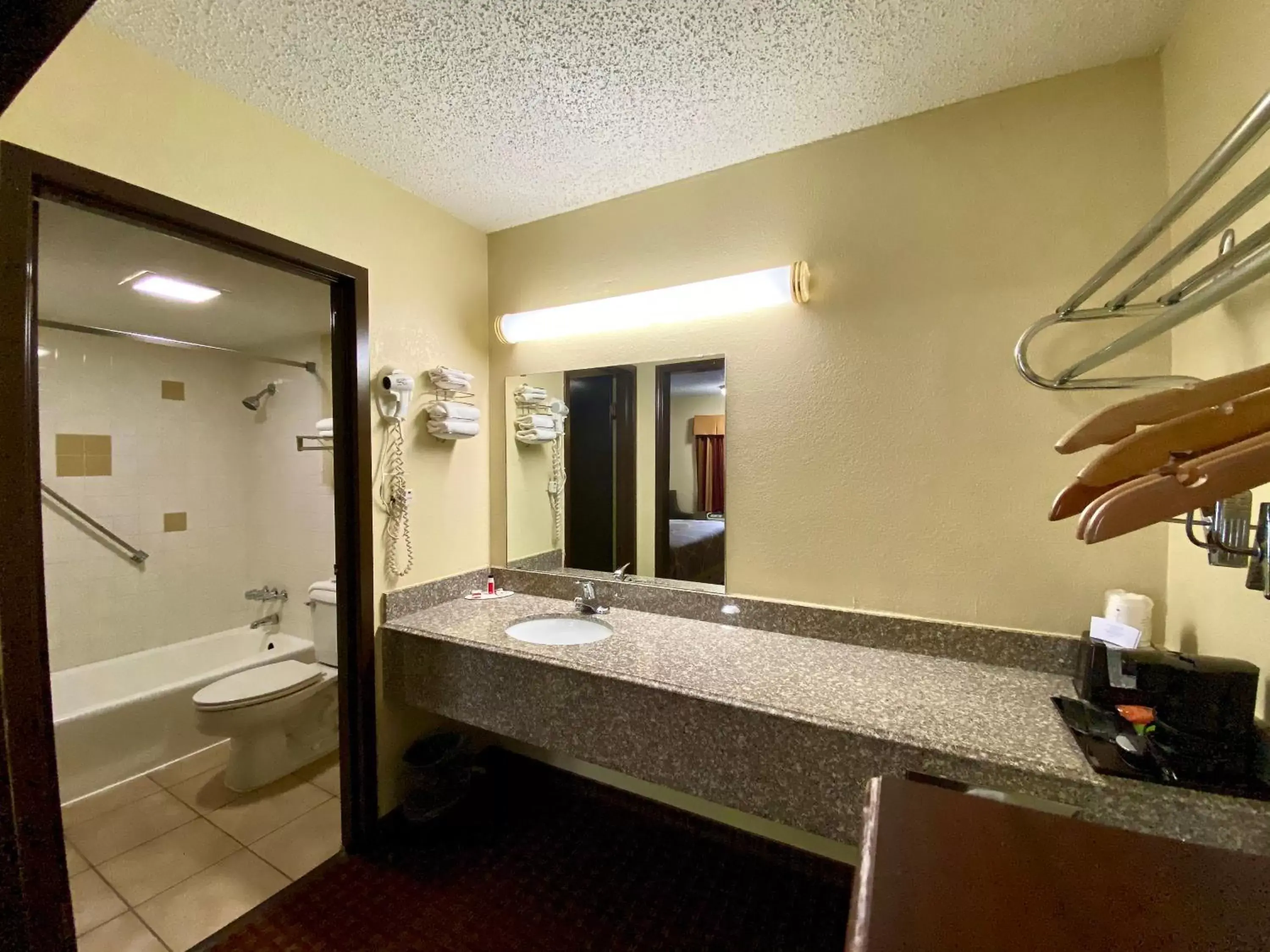 Bathroom in Super 8 by Wyndham Shawnee