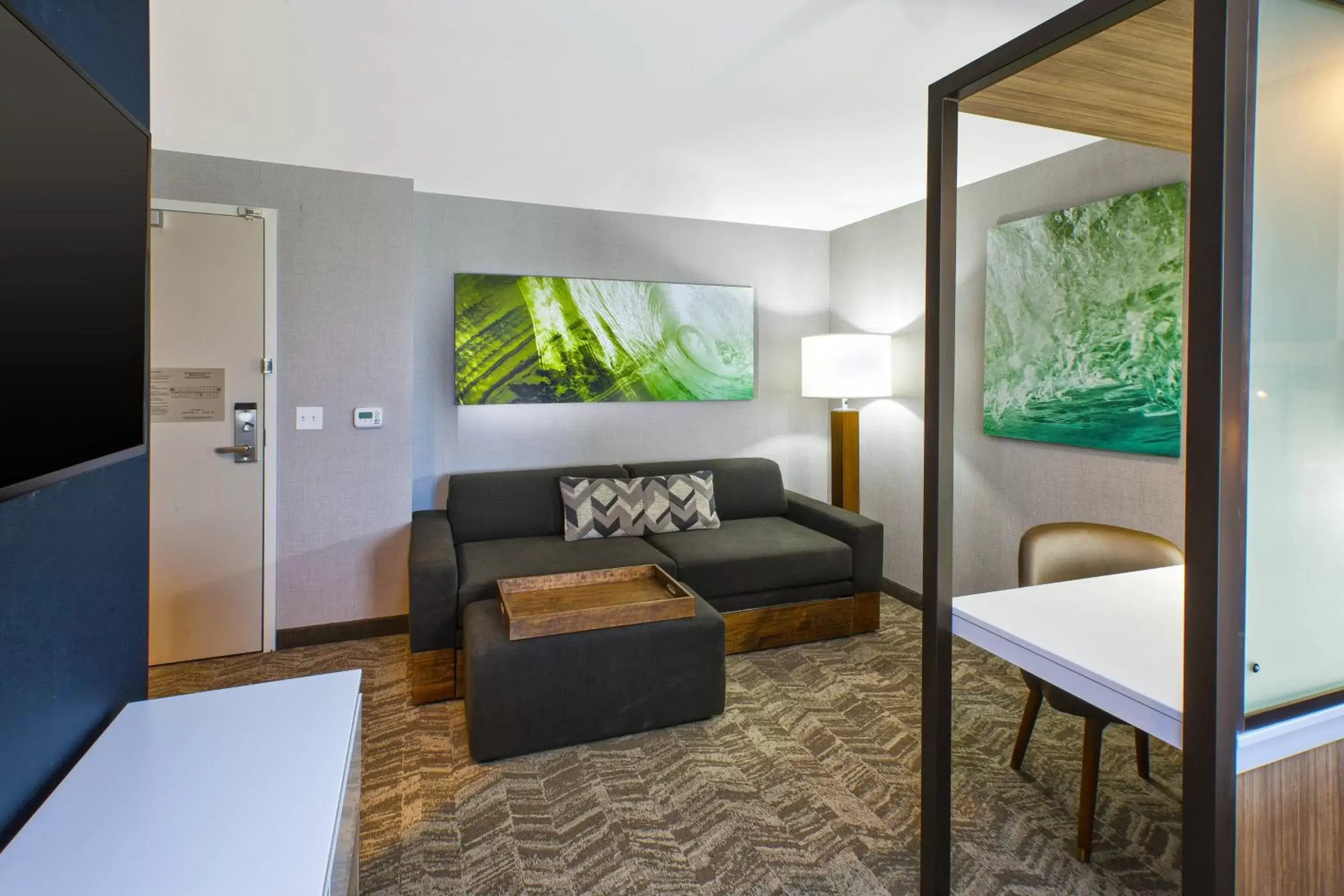 Living room, Seating Area in SpringHill Suites by Marriott St. Joseph Benton Harbor