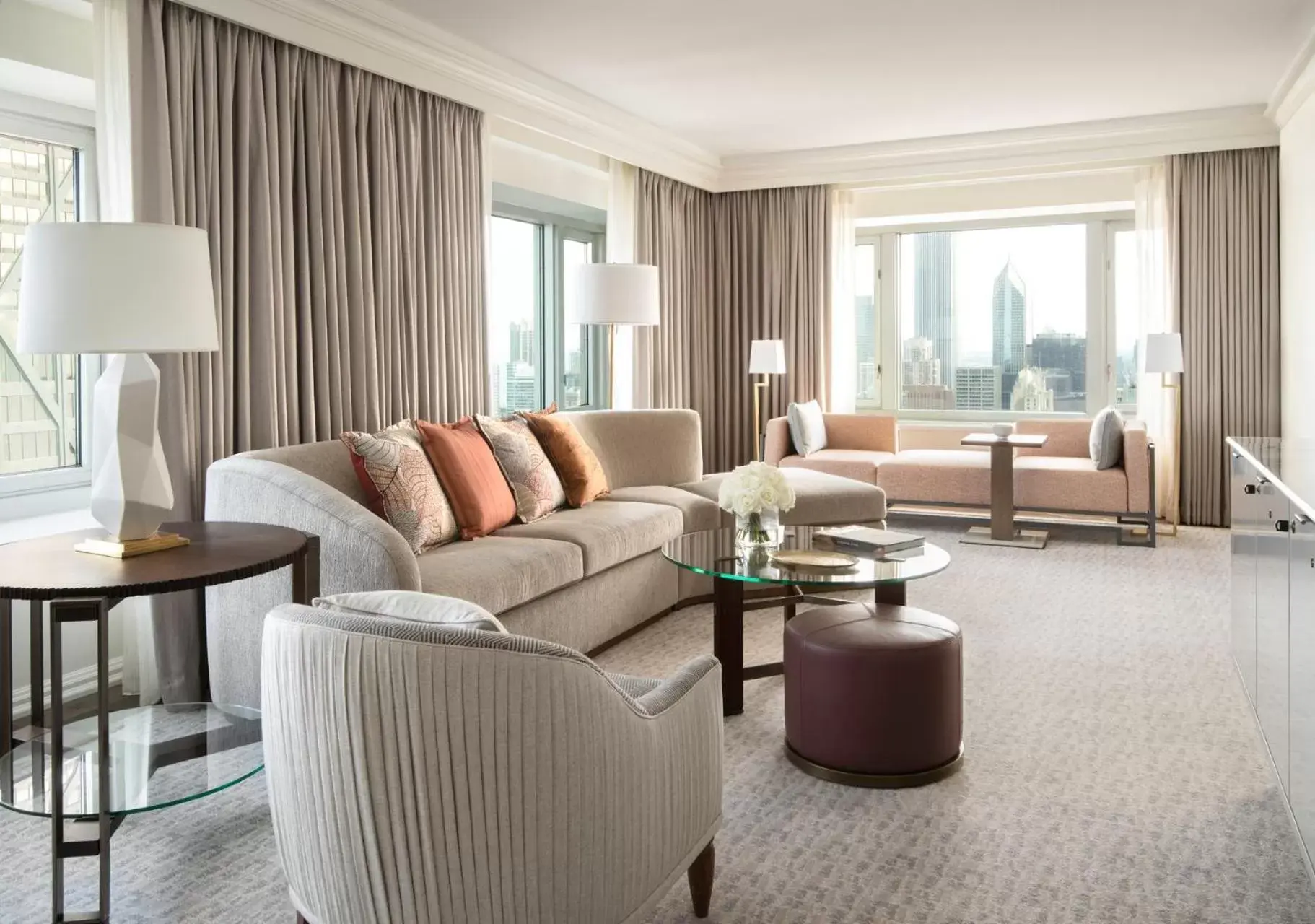 Living room in Four Seasons Chicago