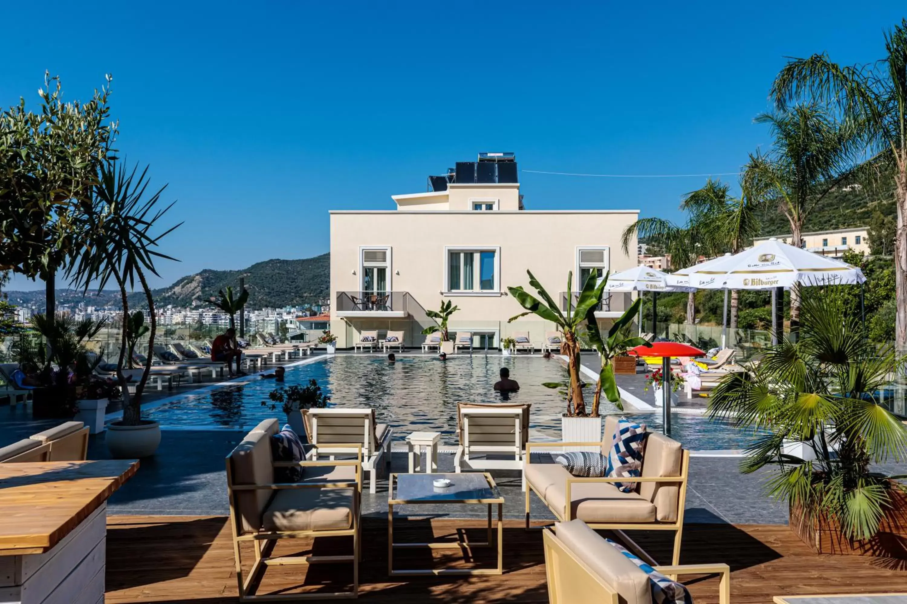 Swimming pool in Le Palazzine Hotel