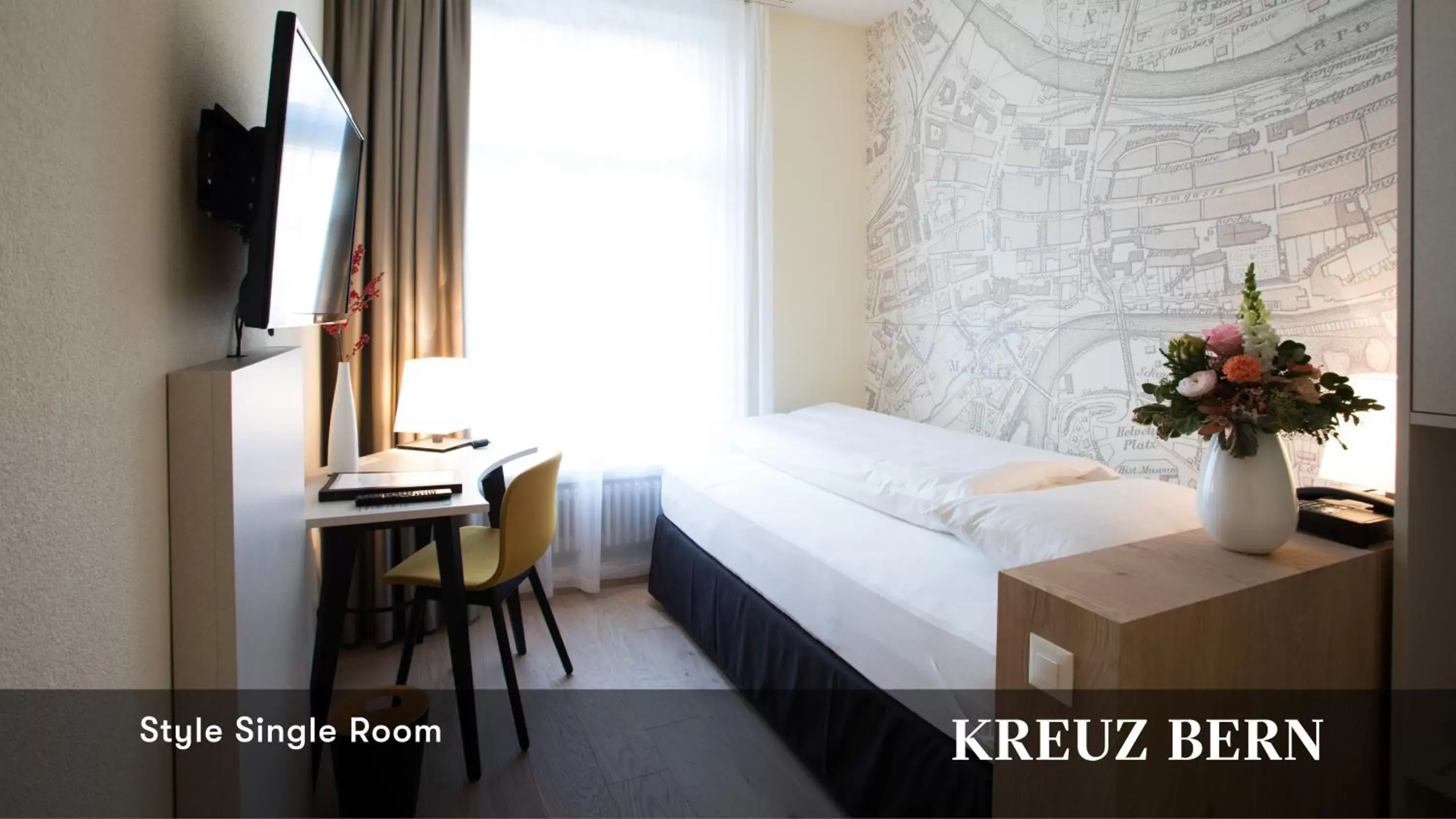 Photo of the whole room in Kreuz Bern Modern City Hotel