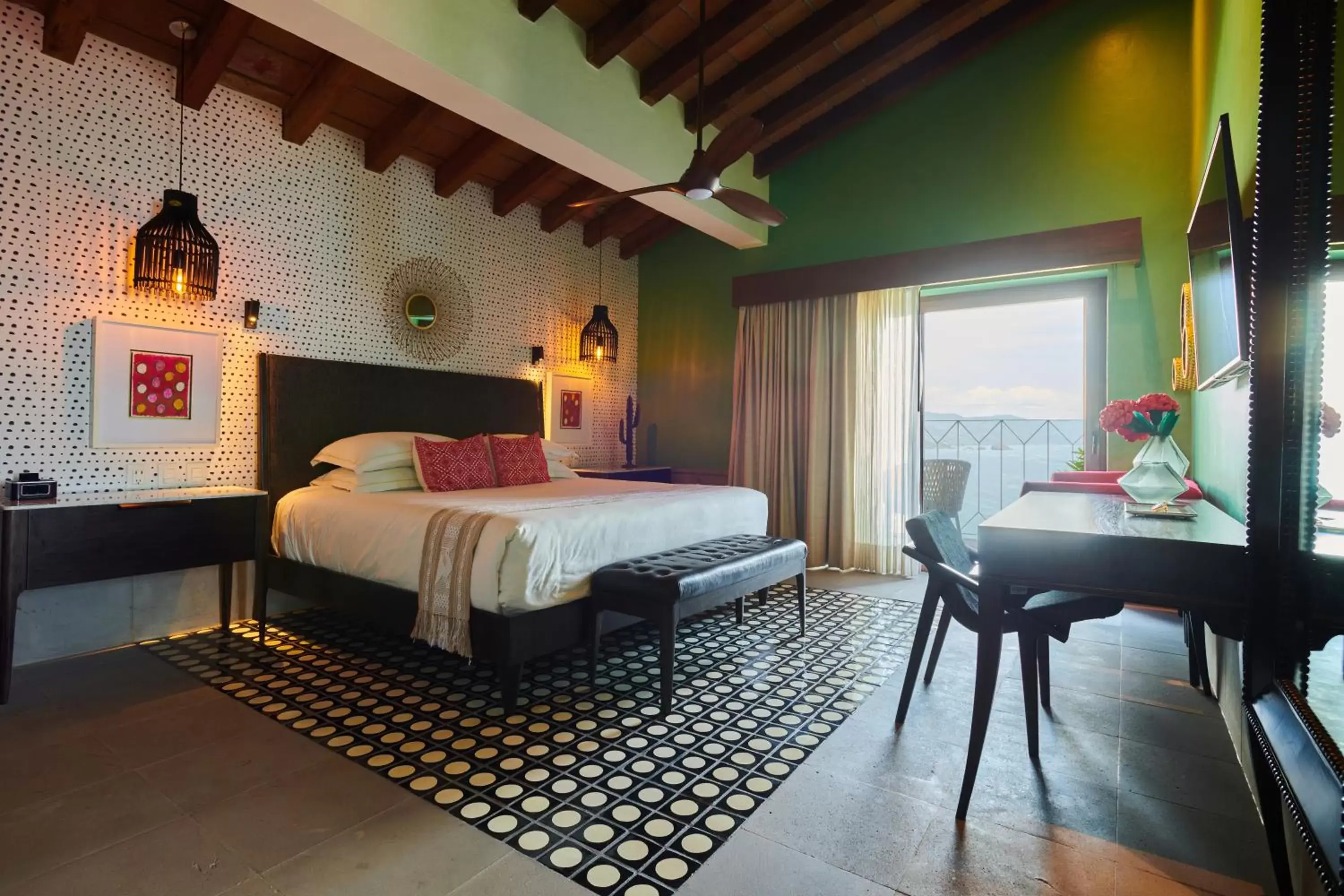 Bedroom, Bed in Hotel Luxury Patio Azul