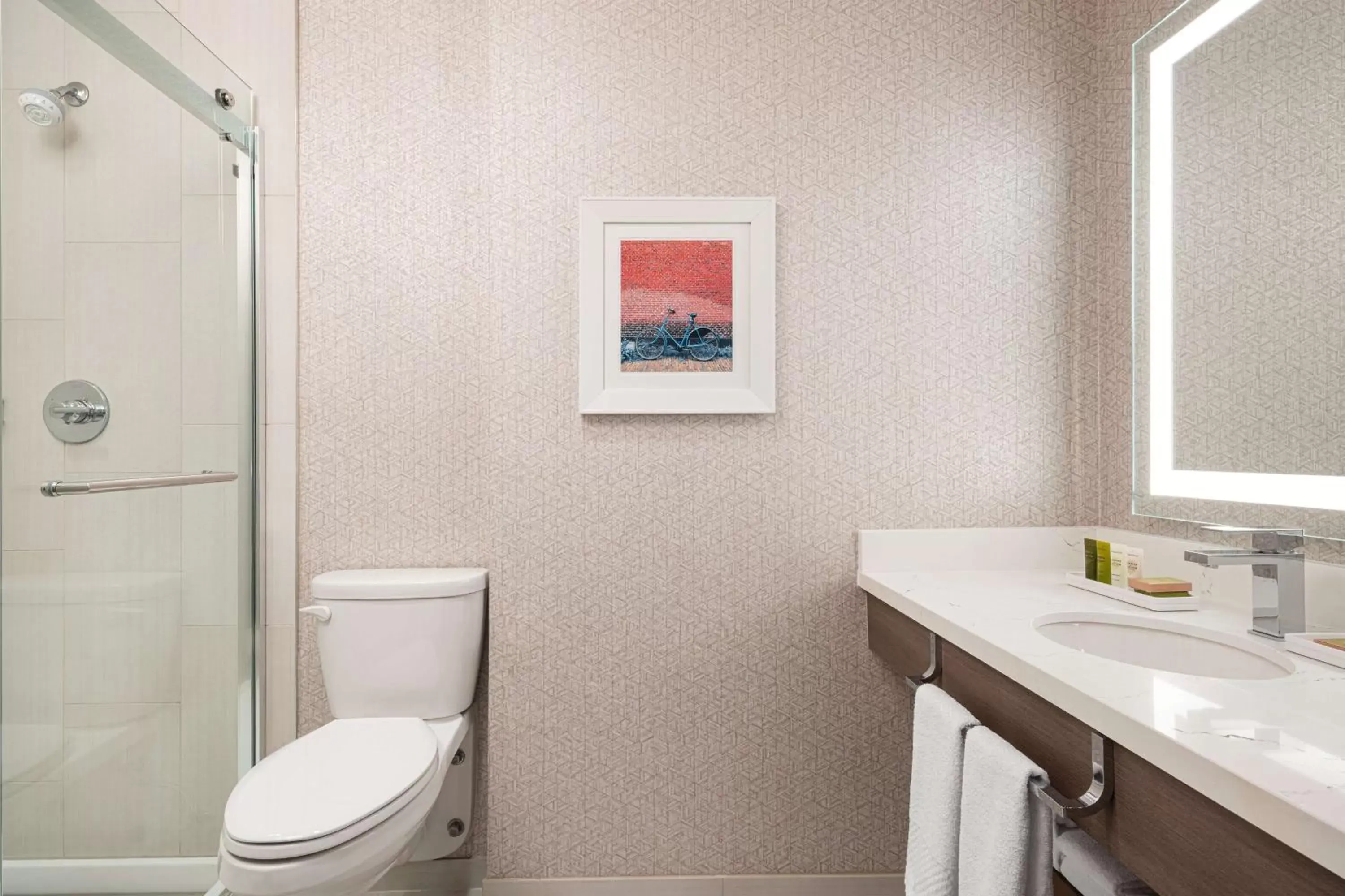 Bathroom in Hilton Seattle Bathroom in Hilton Seattle