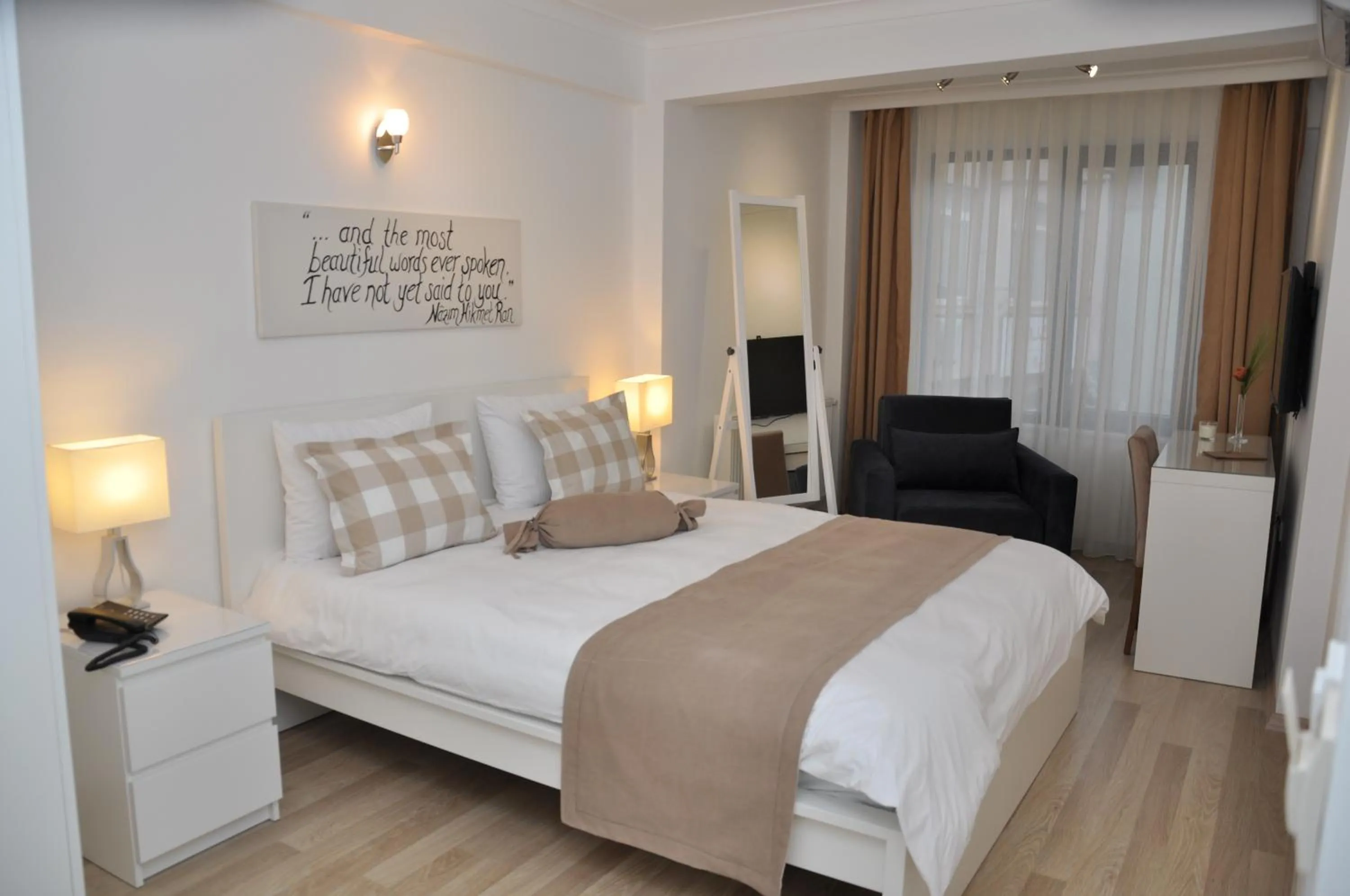 Bed in The Print House Hotel