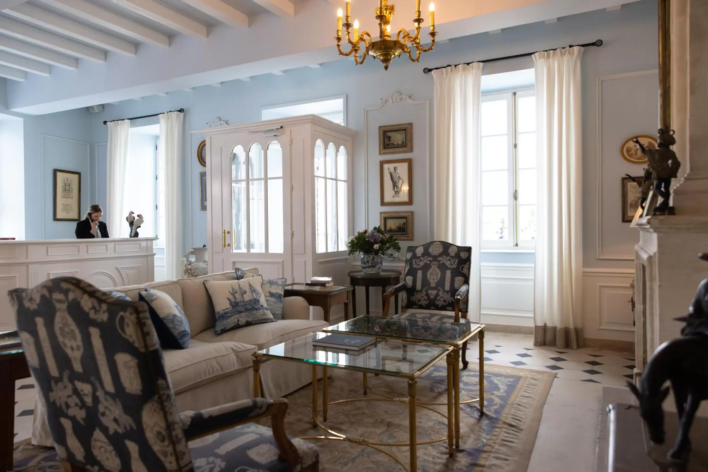 Lobby or reception, Seating Area in Hôtel de Toiras