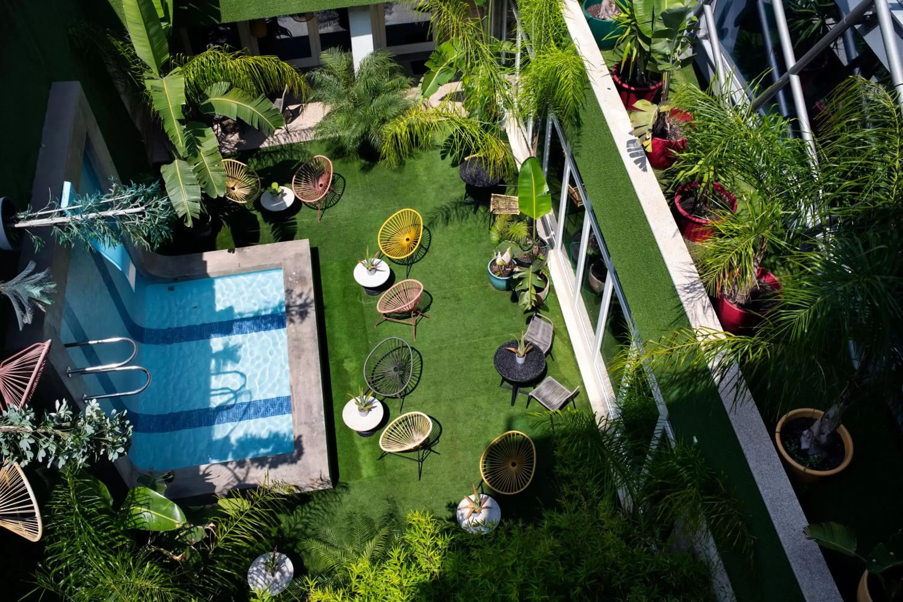 Swimming pool, Bird's-eye View in Chic & Basic Gravity