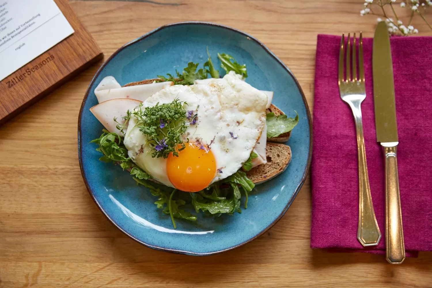 Food close-up in Small Luxury Hotel of the World - DasPosthotel