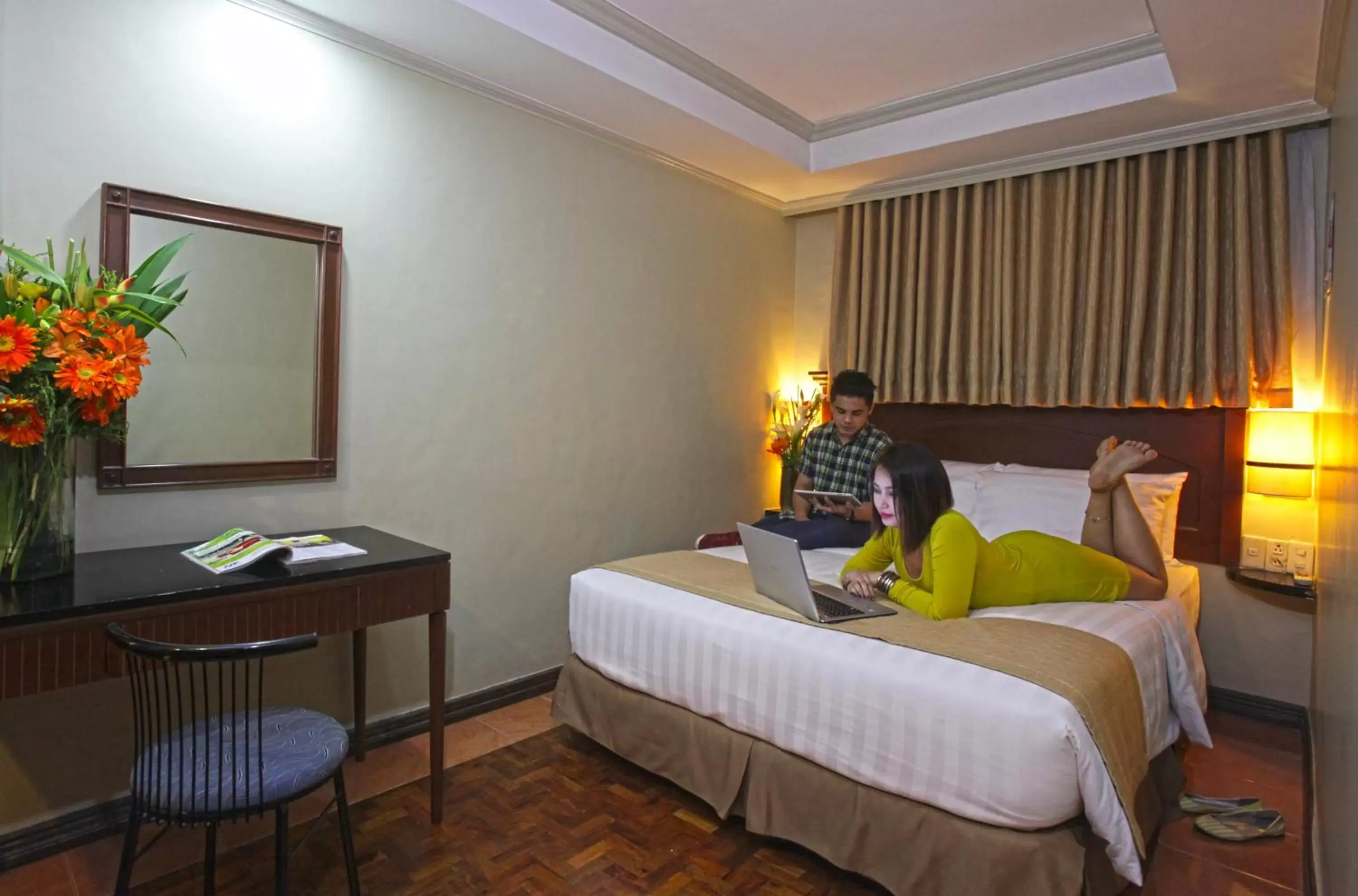 Photo of the whole room, Bed in Fersal Hotel - P. Tuazon Cubao