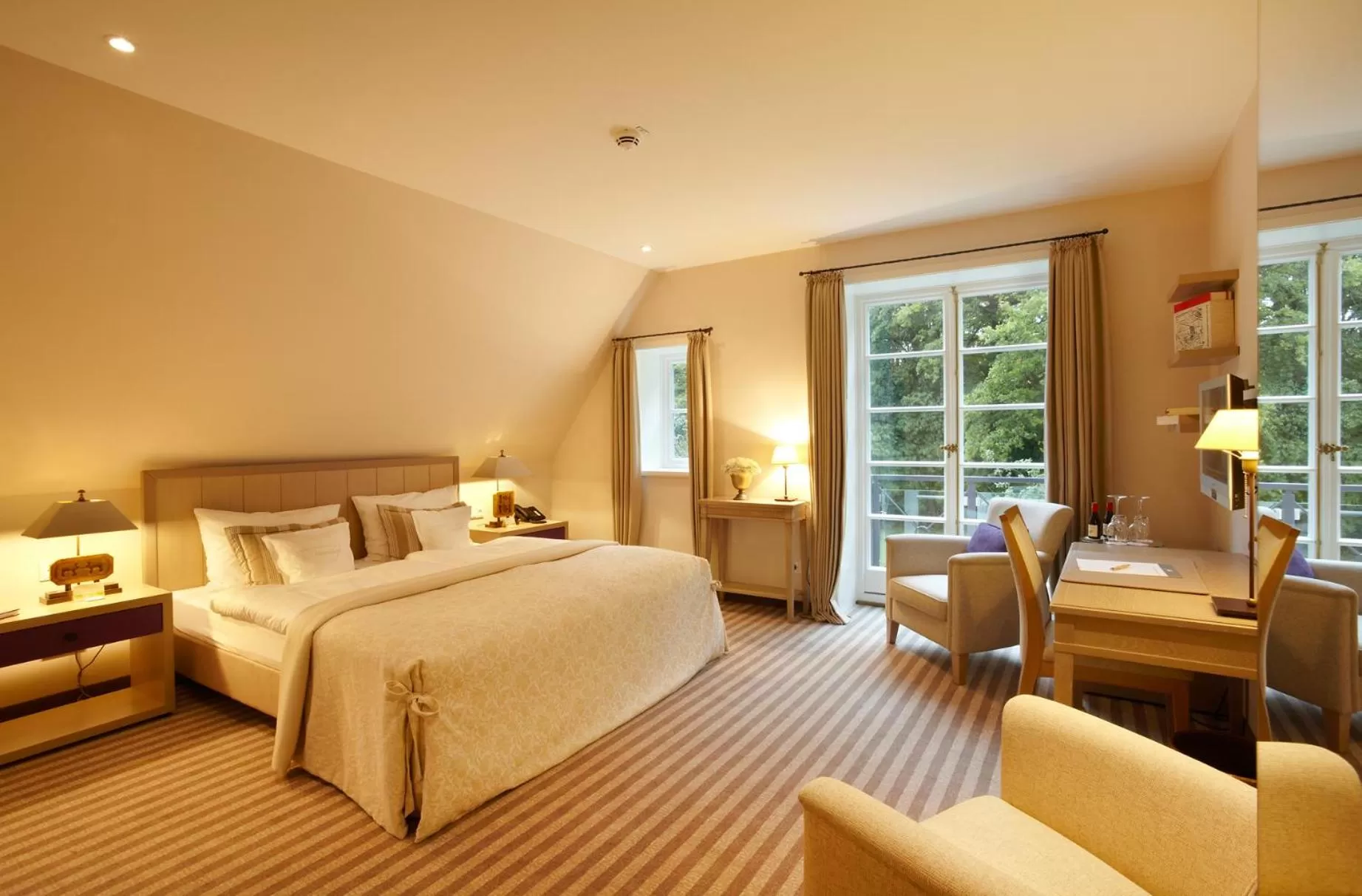 Photo of the whole room, Bed in Forsthaus Heiligenberg