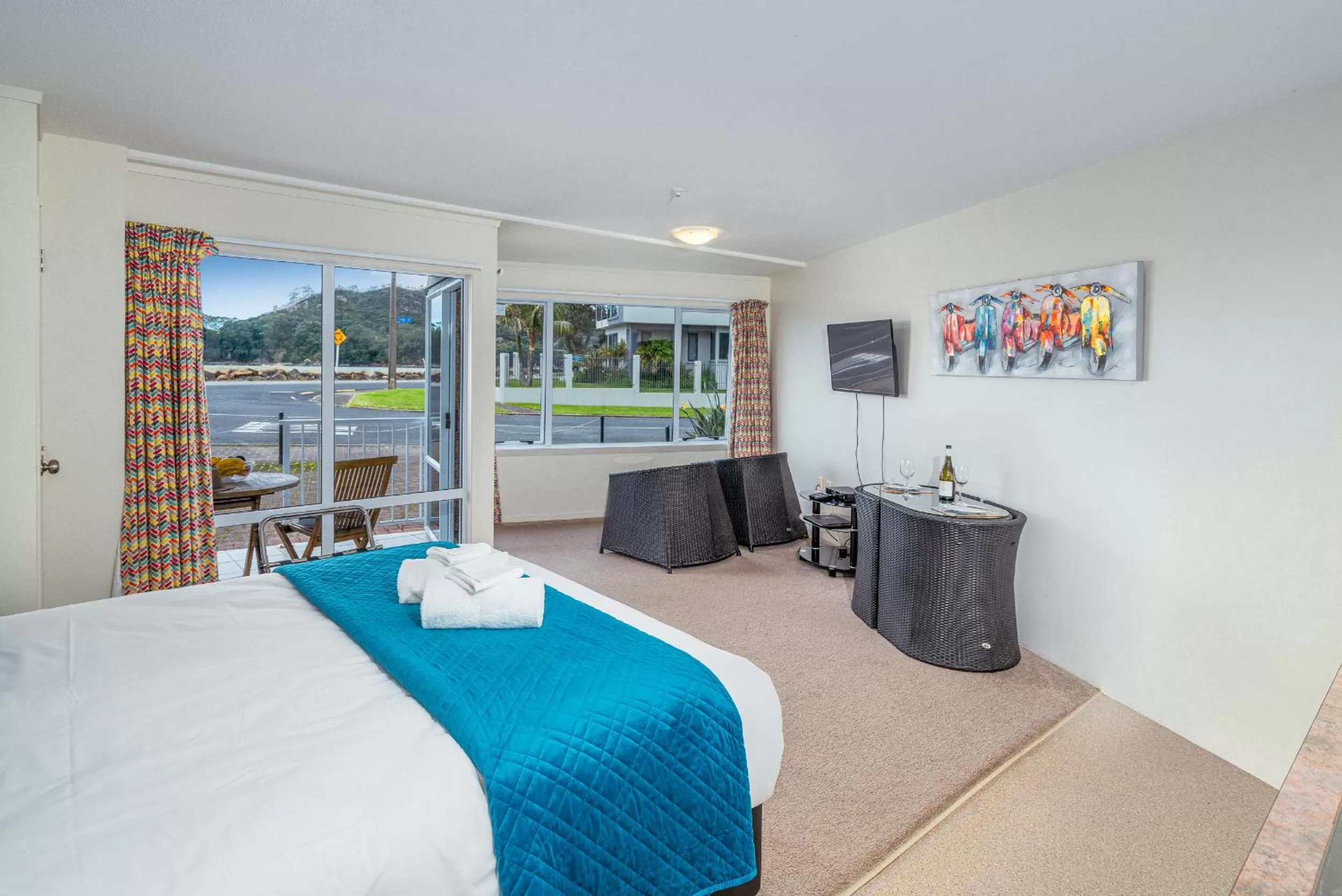 Bed in Waterfront Apartments Whitianga