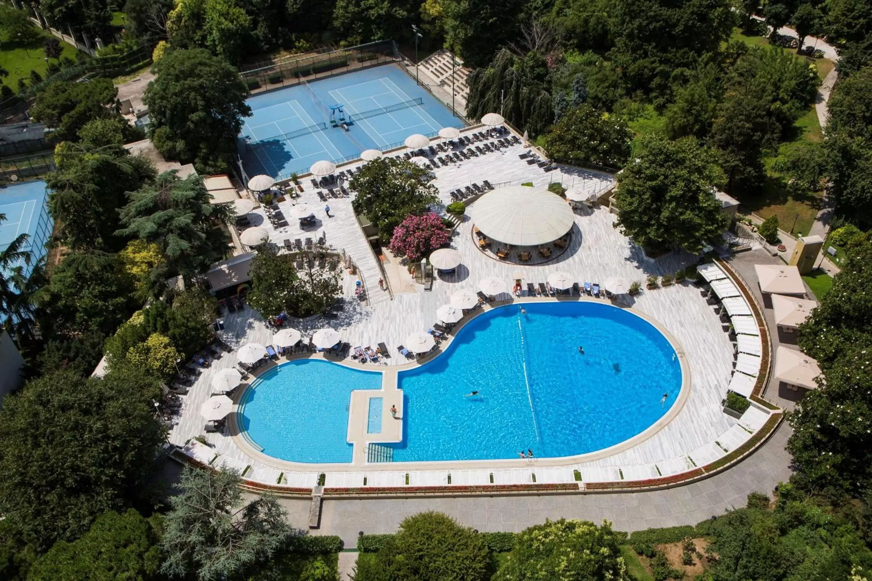Pool View in Hilton Istanbul Bosphorus