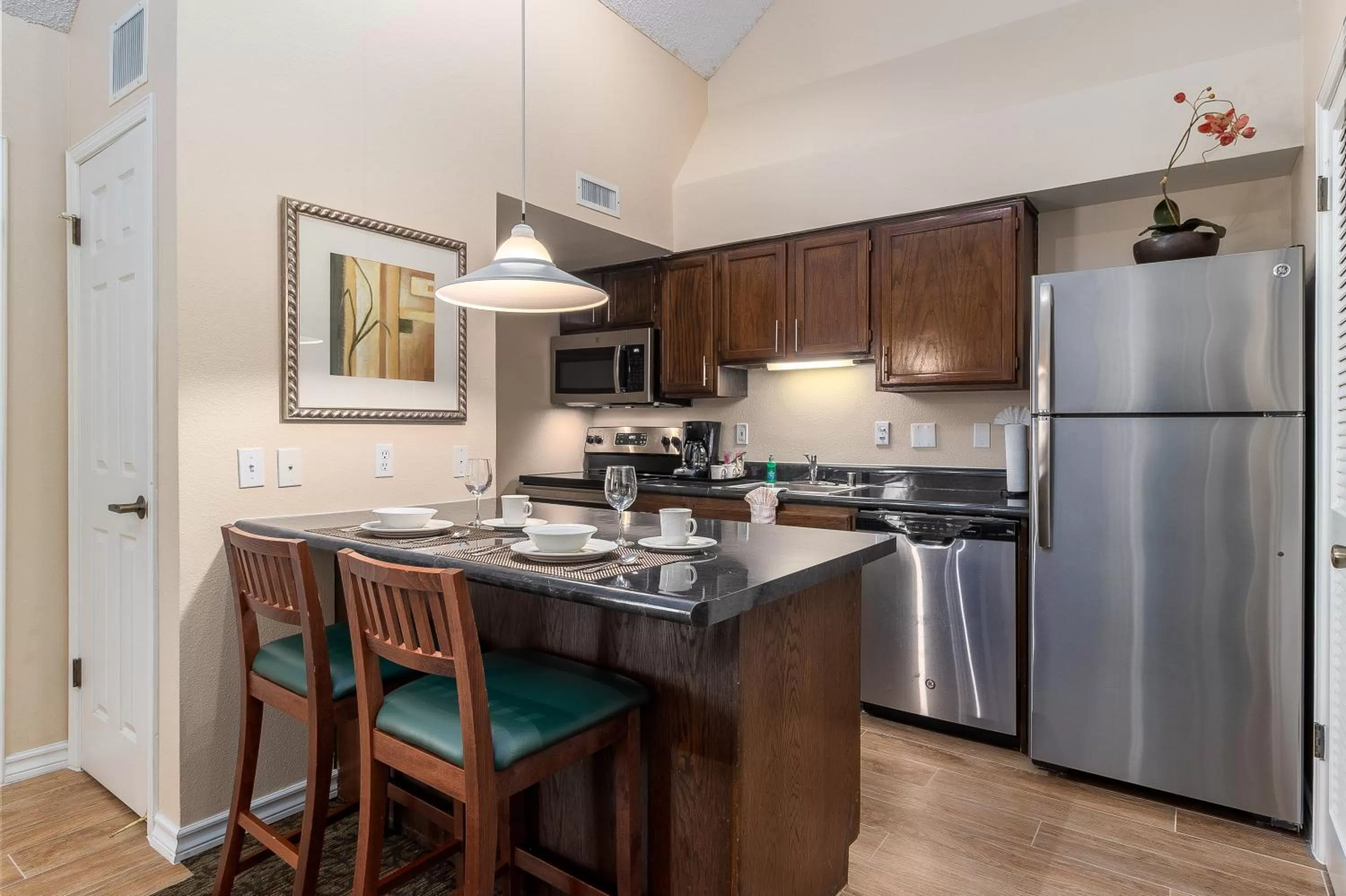 Kitchen or kitchenette in Chase Suite El Paso