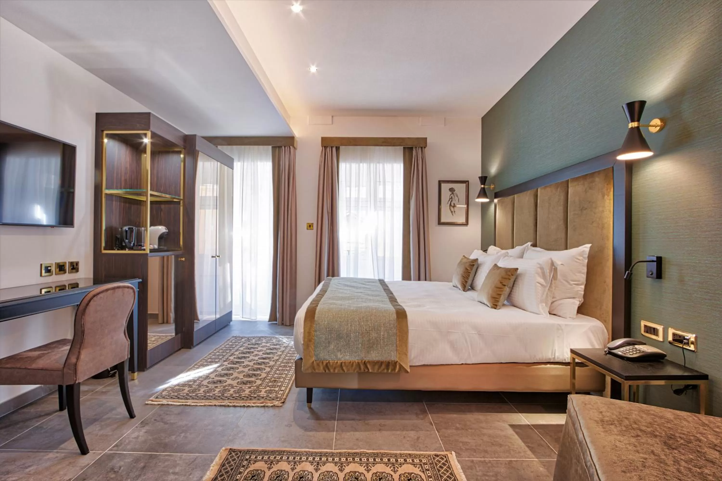 Bed in Palazzo Rosaria Boutique Hotel