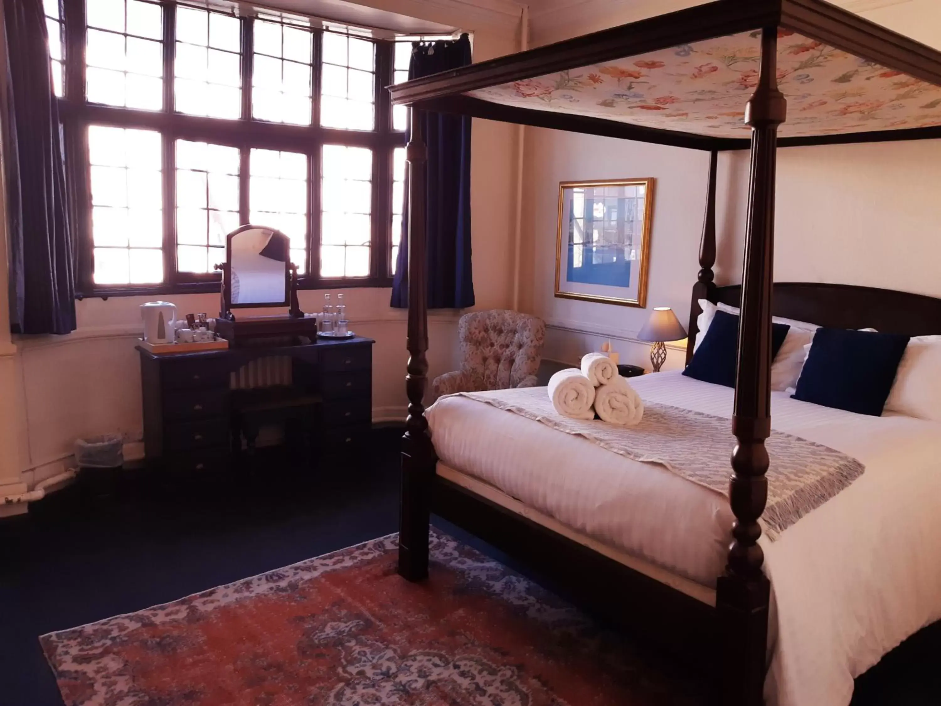 Bed in The Crown at Wells, Somerset