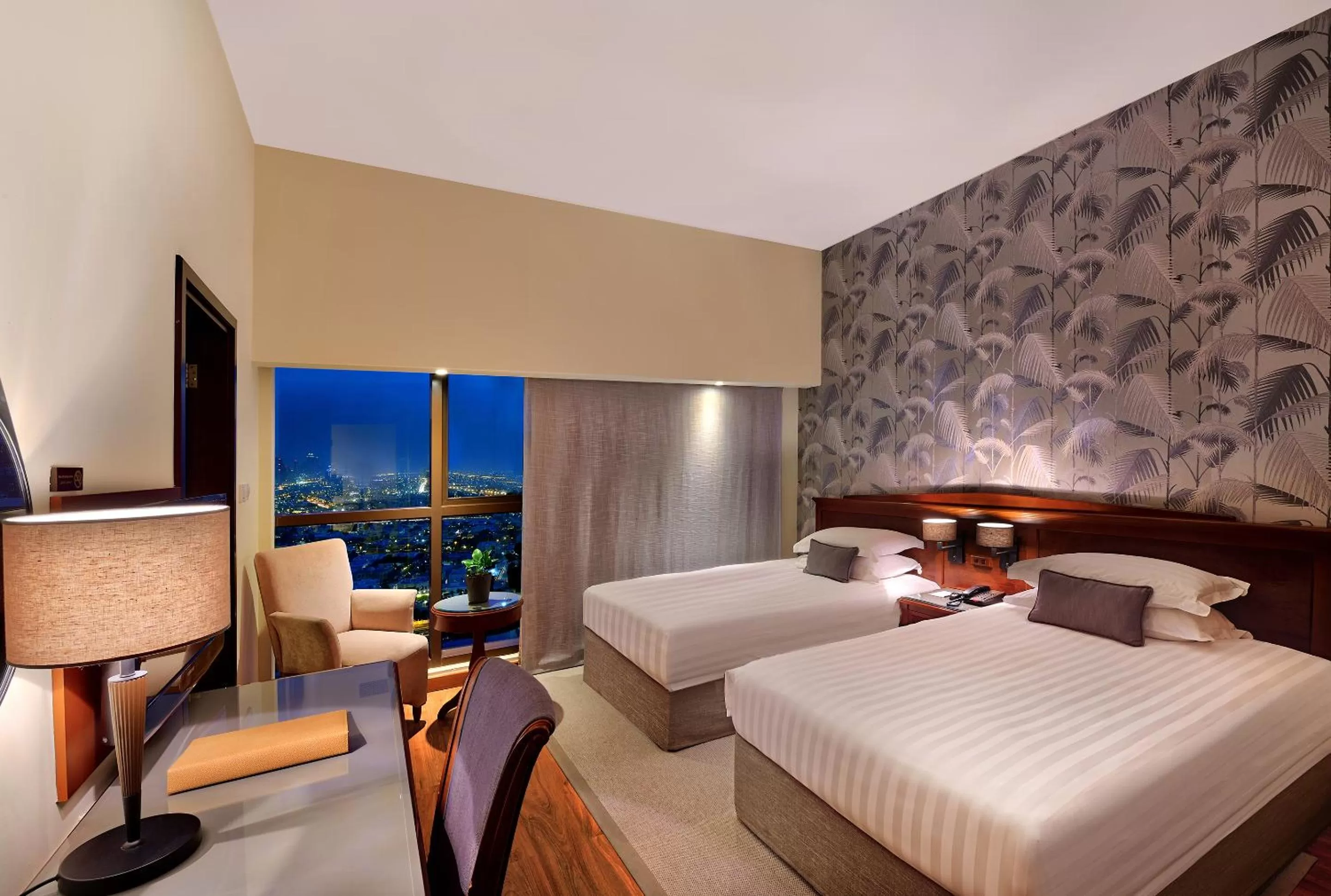 City view, Bed in Majestic City Retreat Hotel