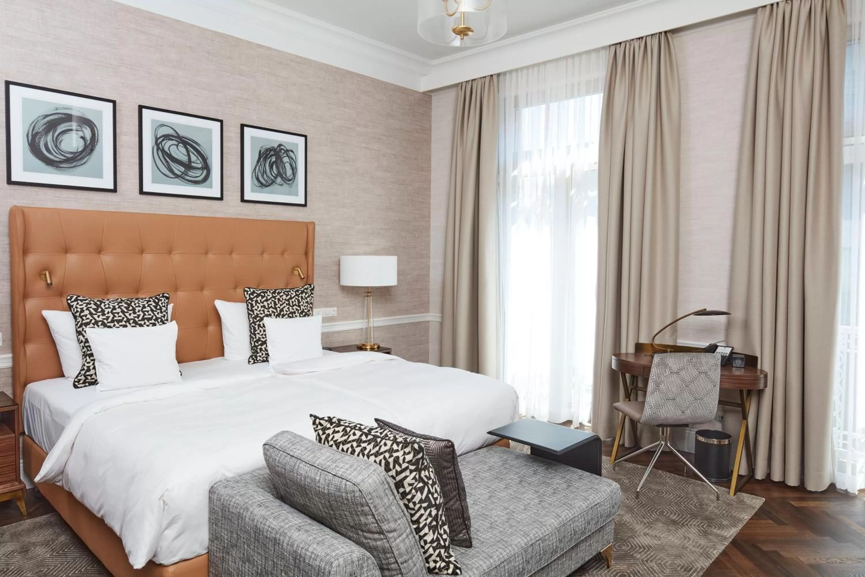 Bedroom, Bed in Steigenberger Icon Parkhotel Düsseldorf