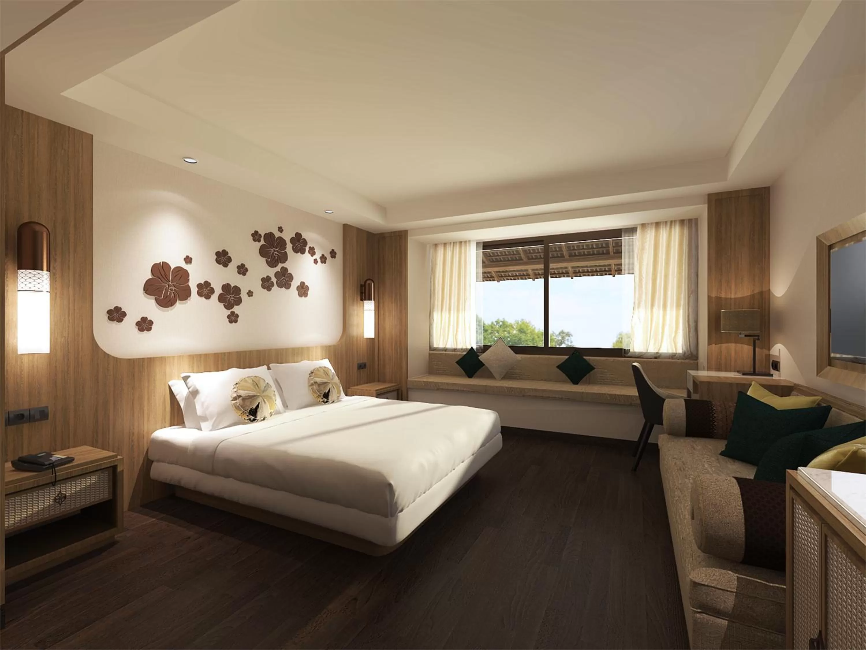Bed in Novotel Bogor Golf Resort