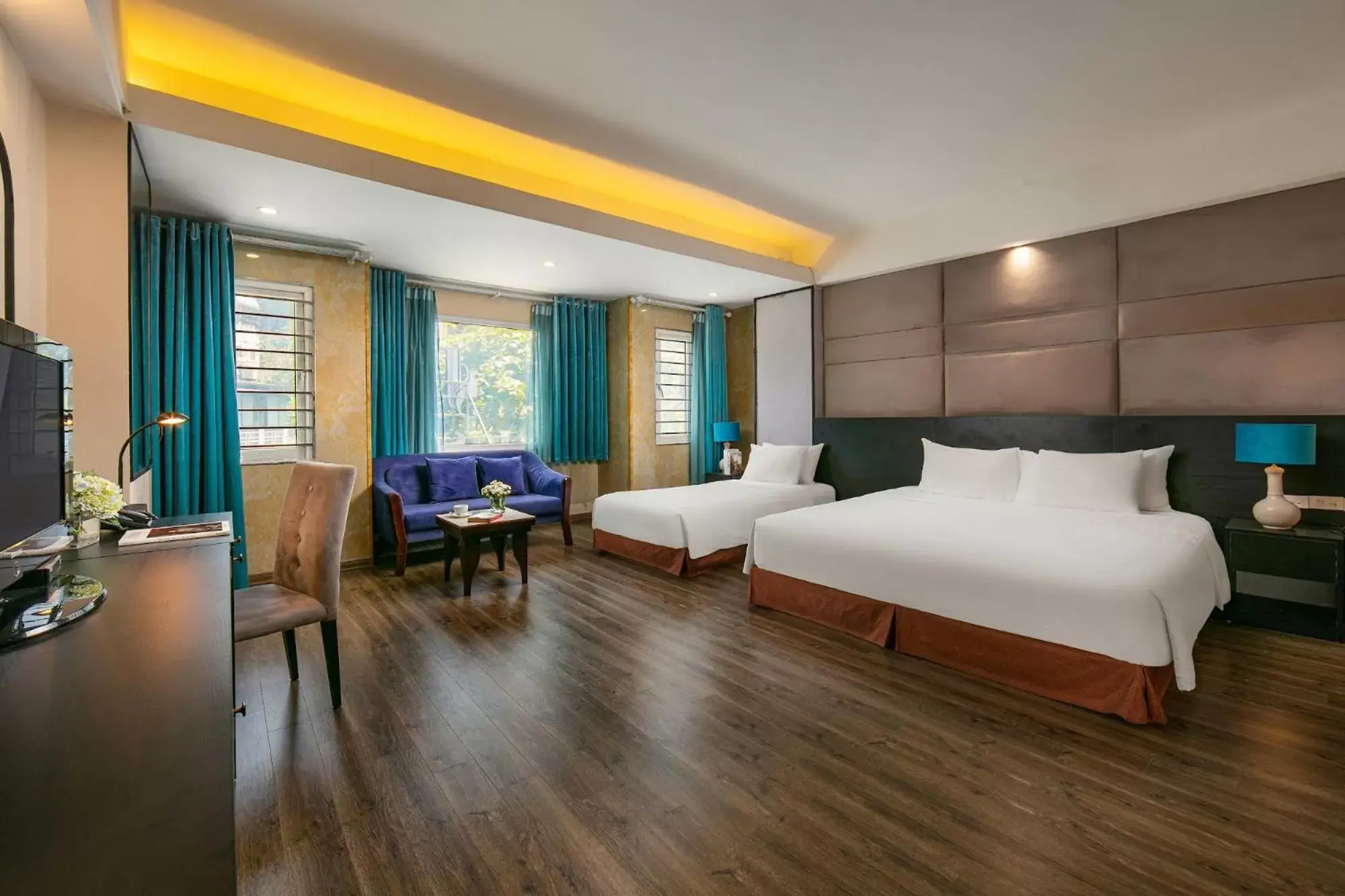 Family Room with City View in Ja Cosmo Hotel and Spa Family Room with City View in Ja Cosmo Hotel and Spa