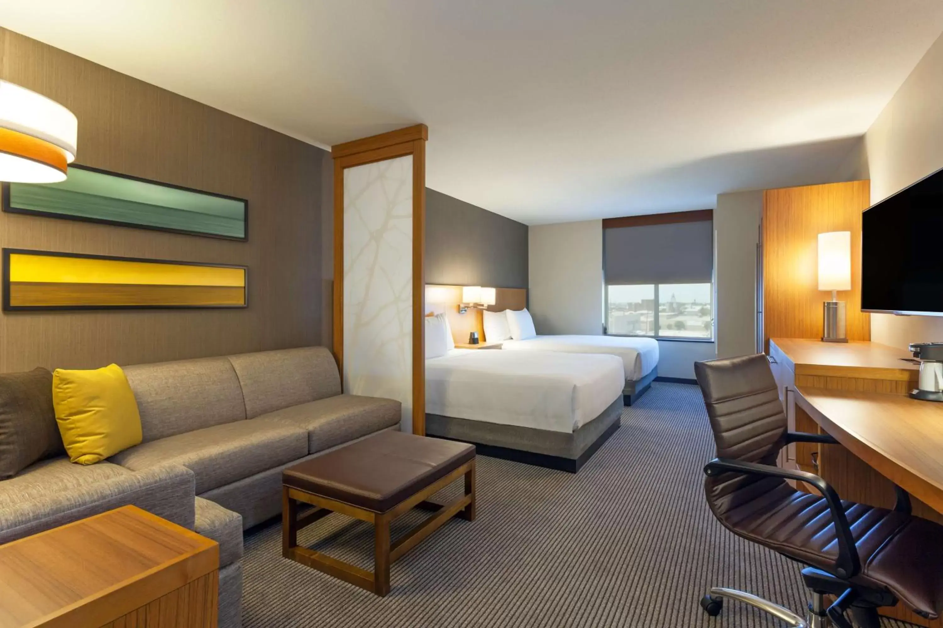 Queen Room with Two Queen Beds and Sofa Bed in Hyatt Place Chicago Midway Airport