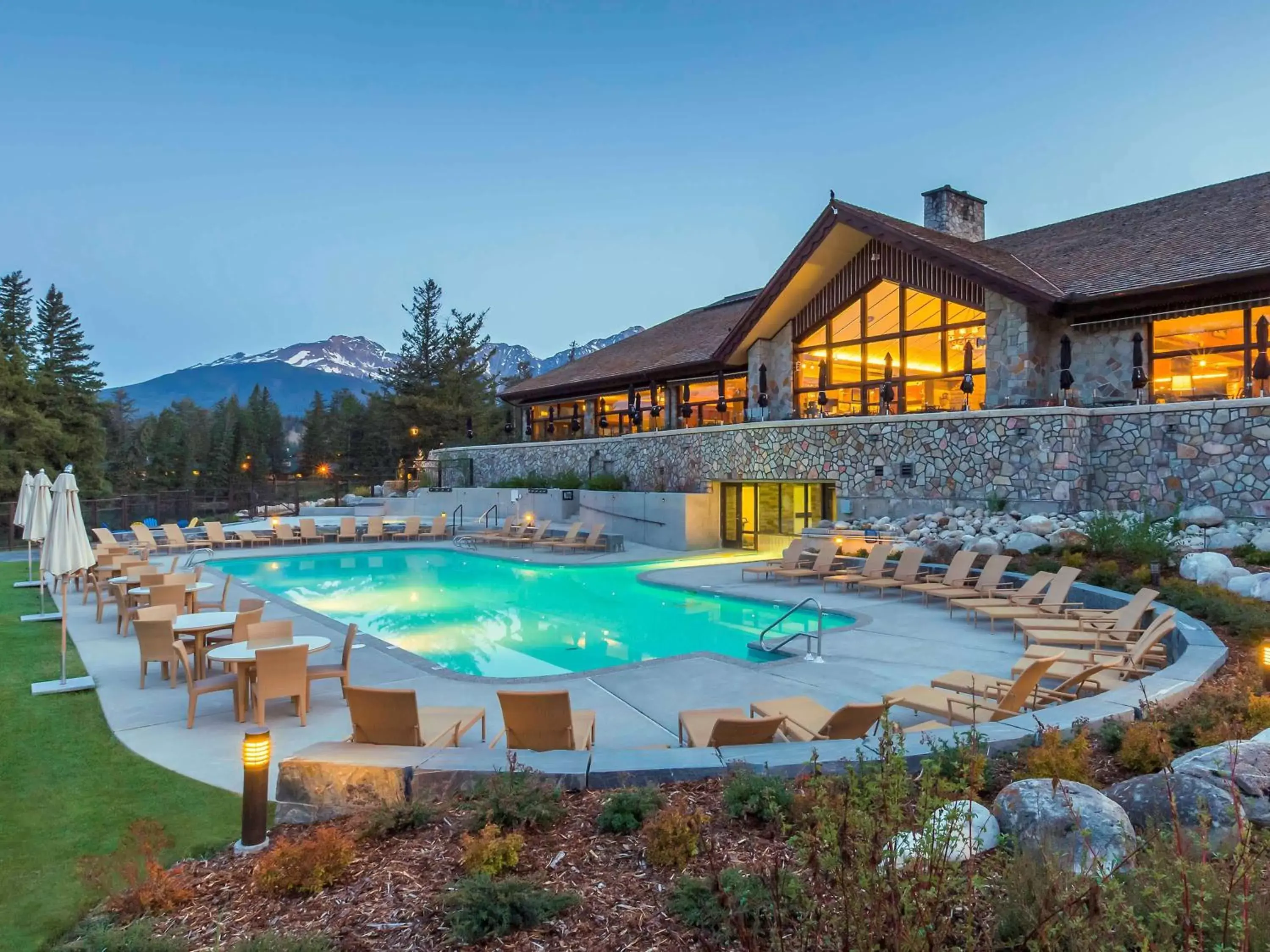 Property building, Swimming Pool in Fairmont Jasper Park Lodge