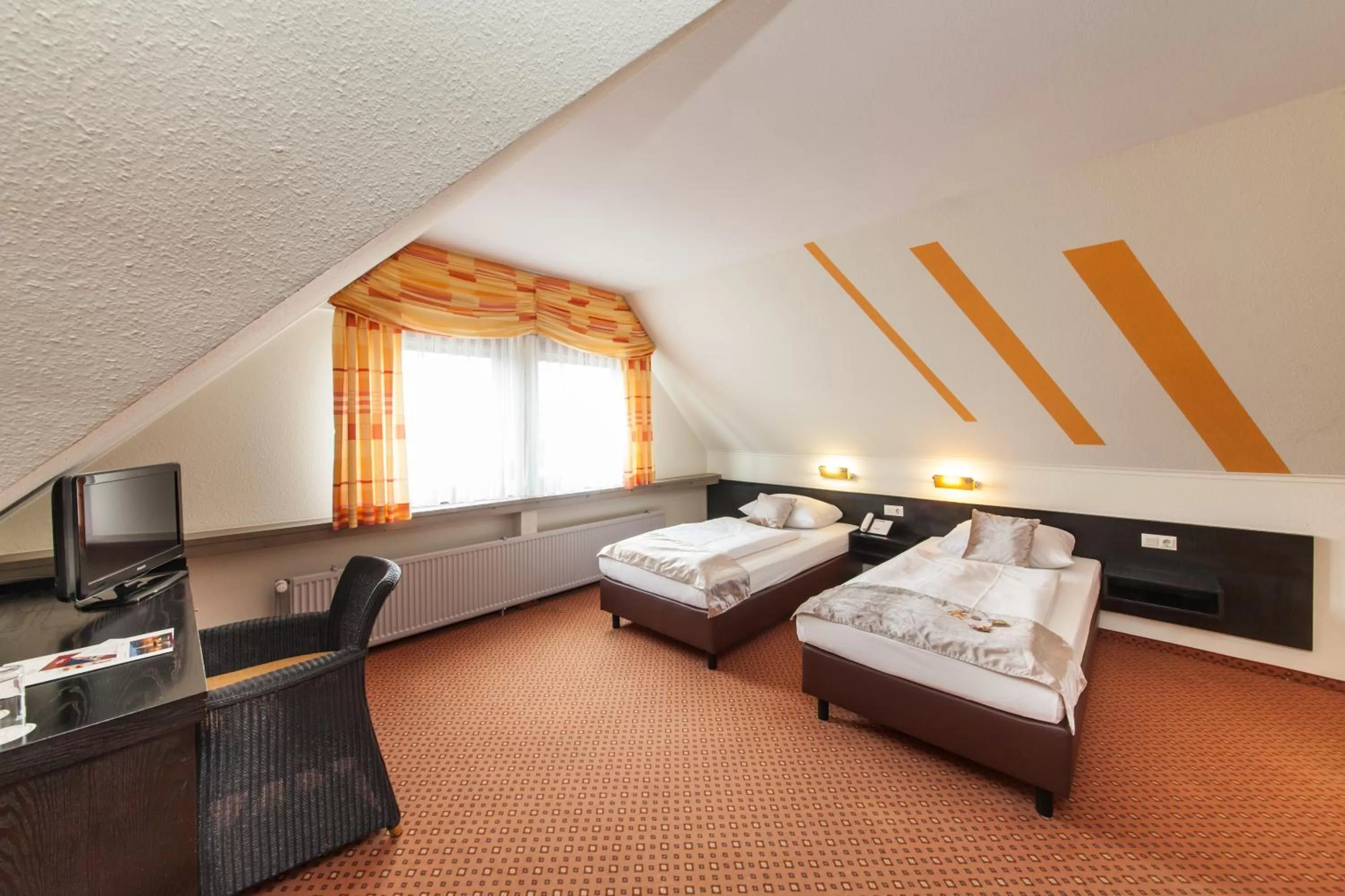 Photo of the whole room, Bed in Hotel Strohgäu