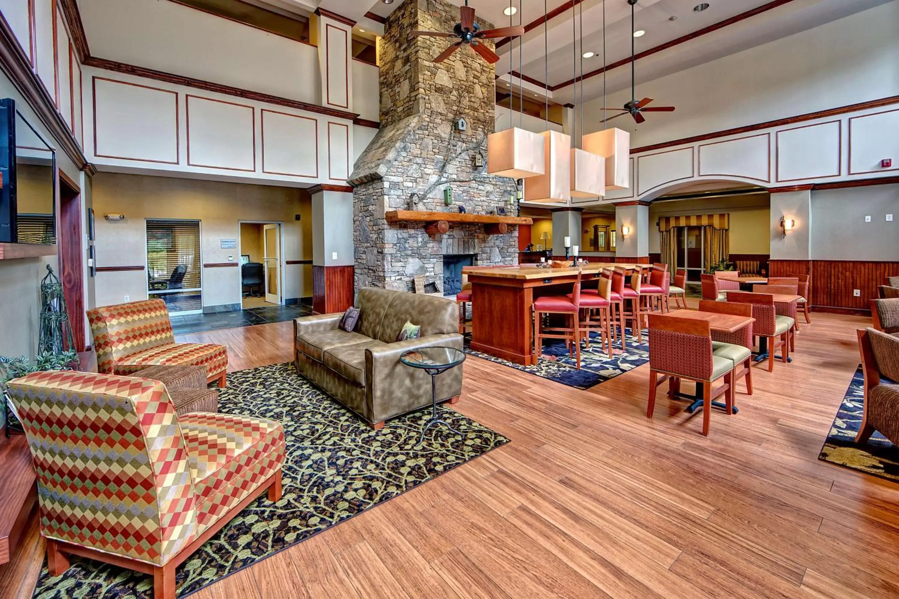 Lobby or reception, Seating Area in Hampton Inn & Suites Cashiers - Sapphire Valley
