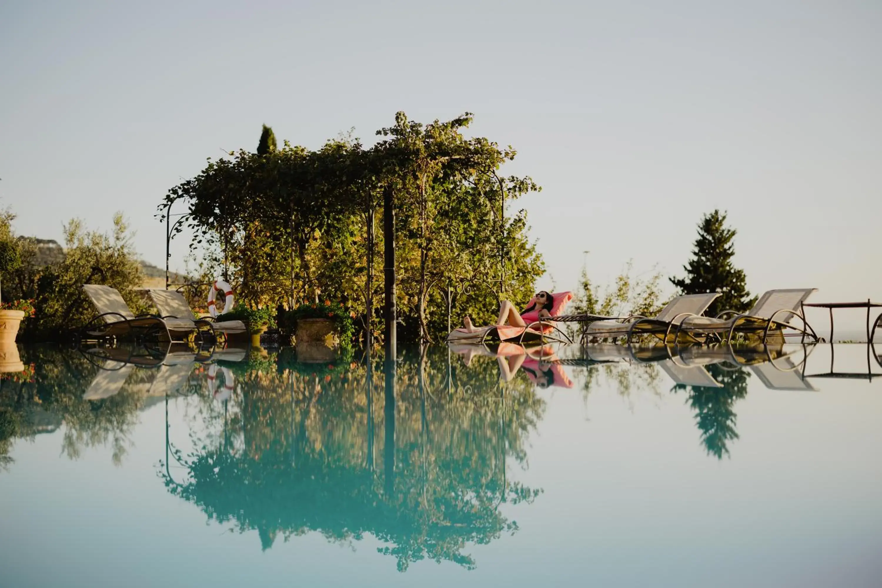 Swimming pool in Il Falconiere Relais & Spa Swimming pool in Il Falconiere Relais & Spa