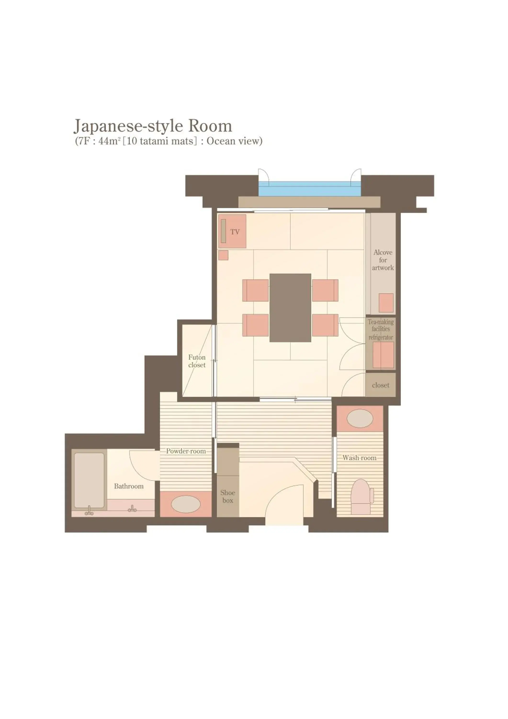 Floor Plan in Grand Park Otaru Hotel