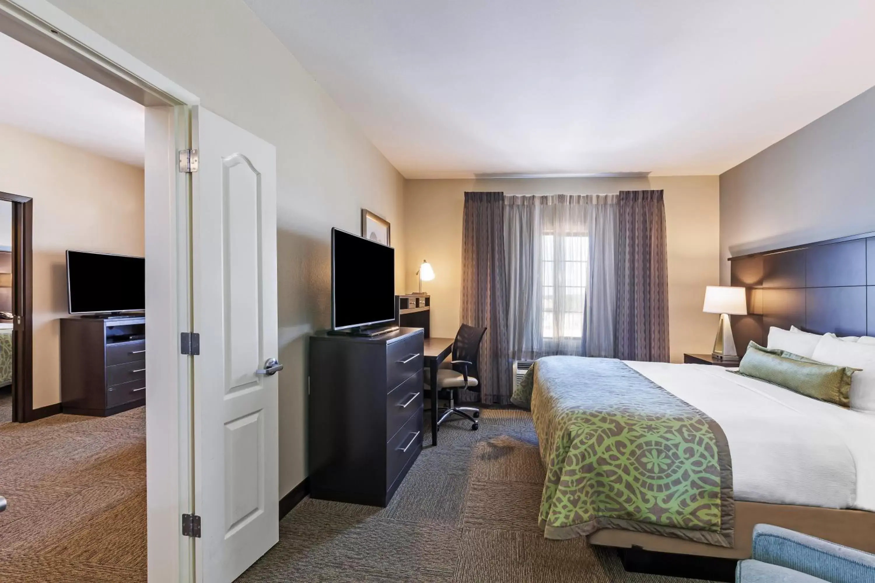 Photo of the whole room, TV/Entertainment Center in Staybridge Suites Fort Worth Fossil Creek, an IHG Hotel