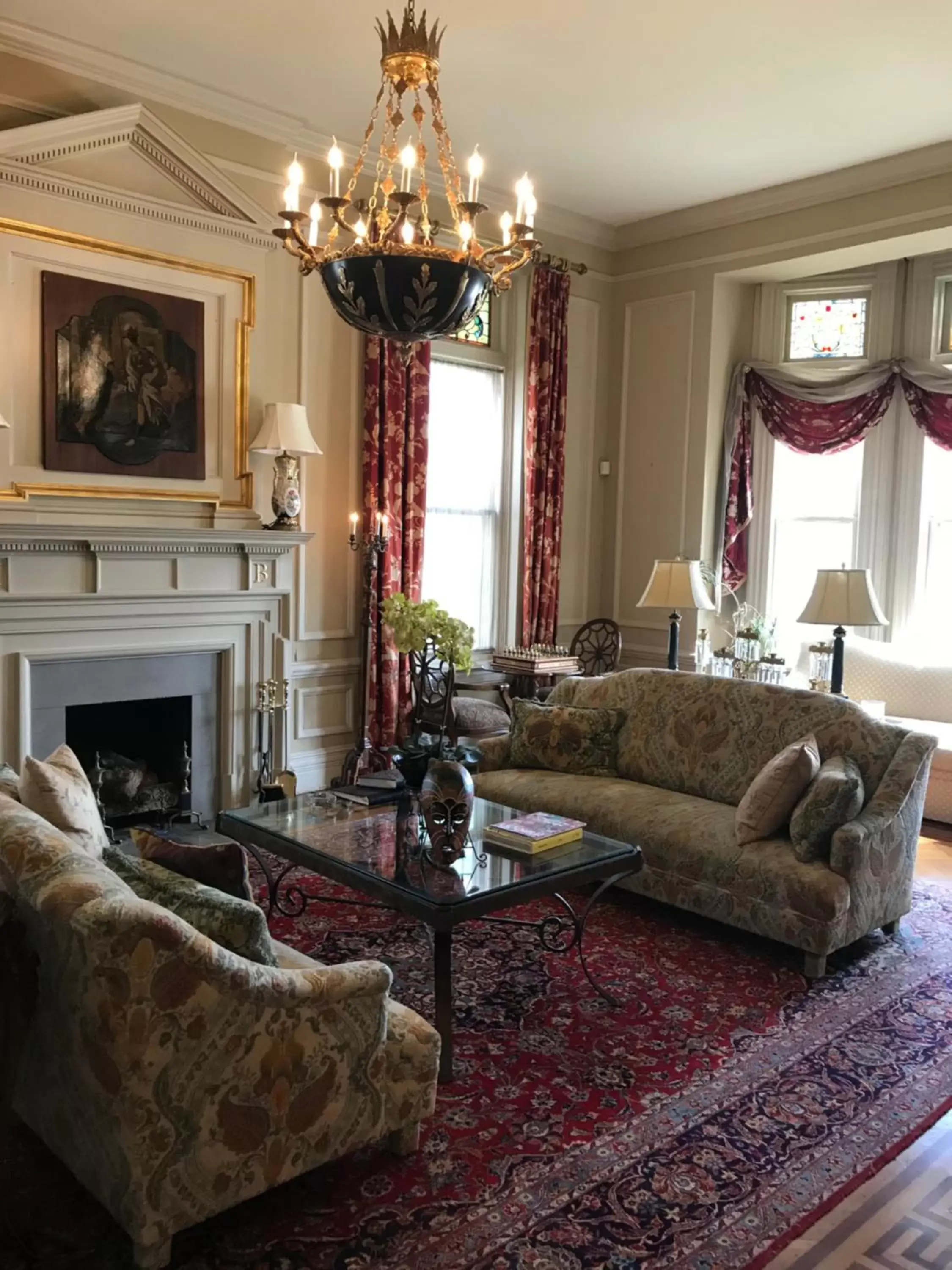 Property building, Seating Area in Burke Mansion