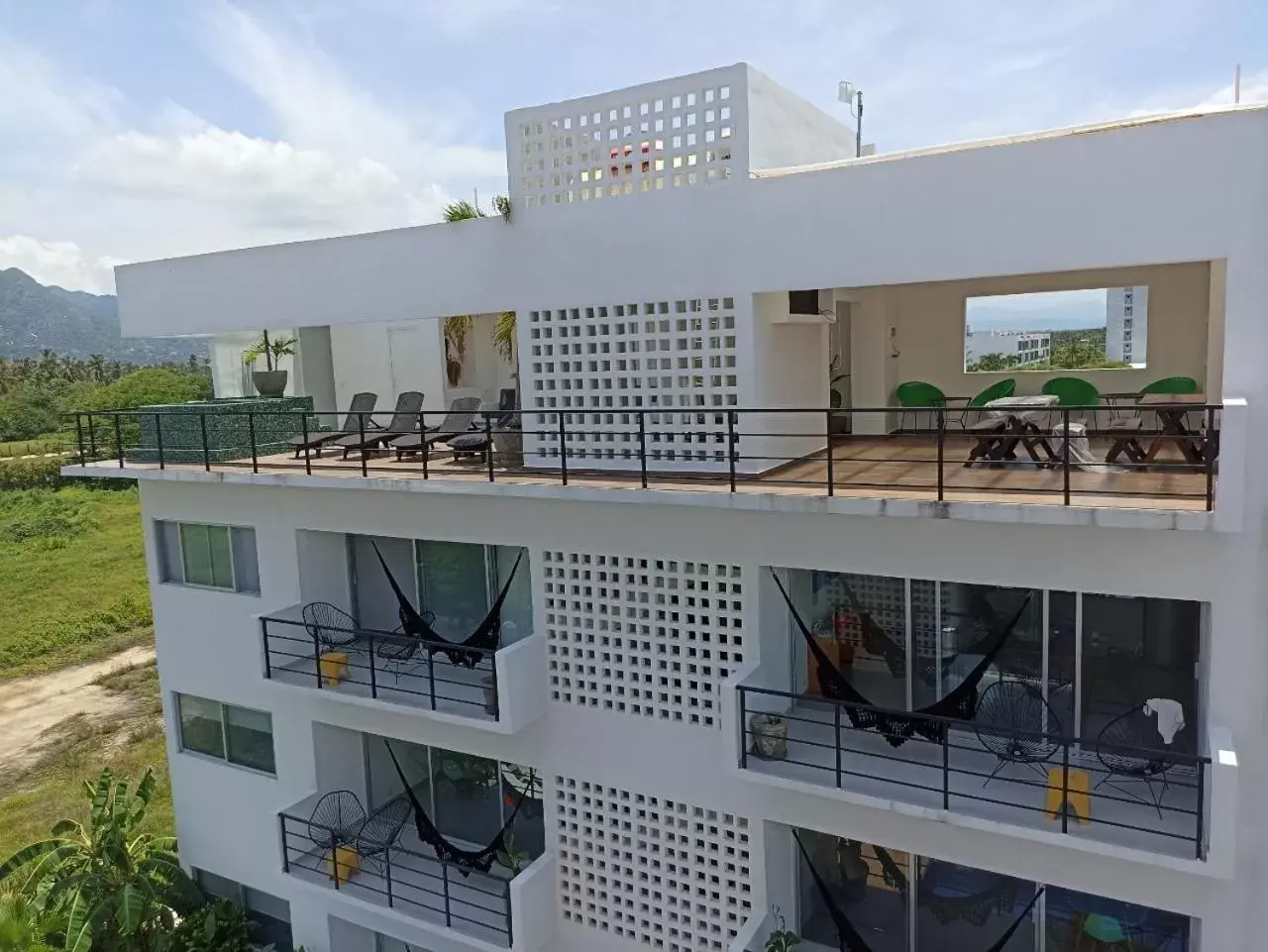 Balcony/Terrace, Property Building in Papaya Condo Acapulco Diamante -Solo Adultos