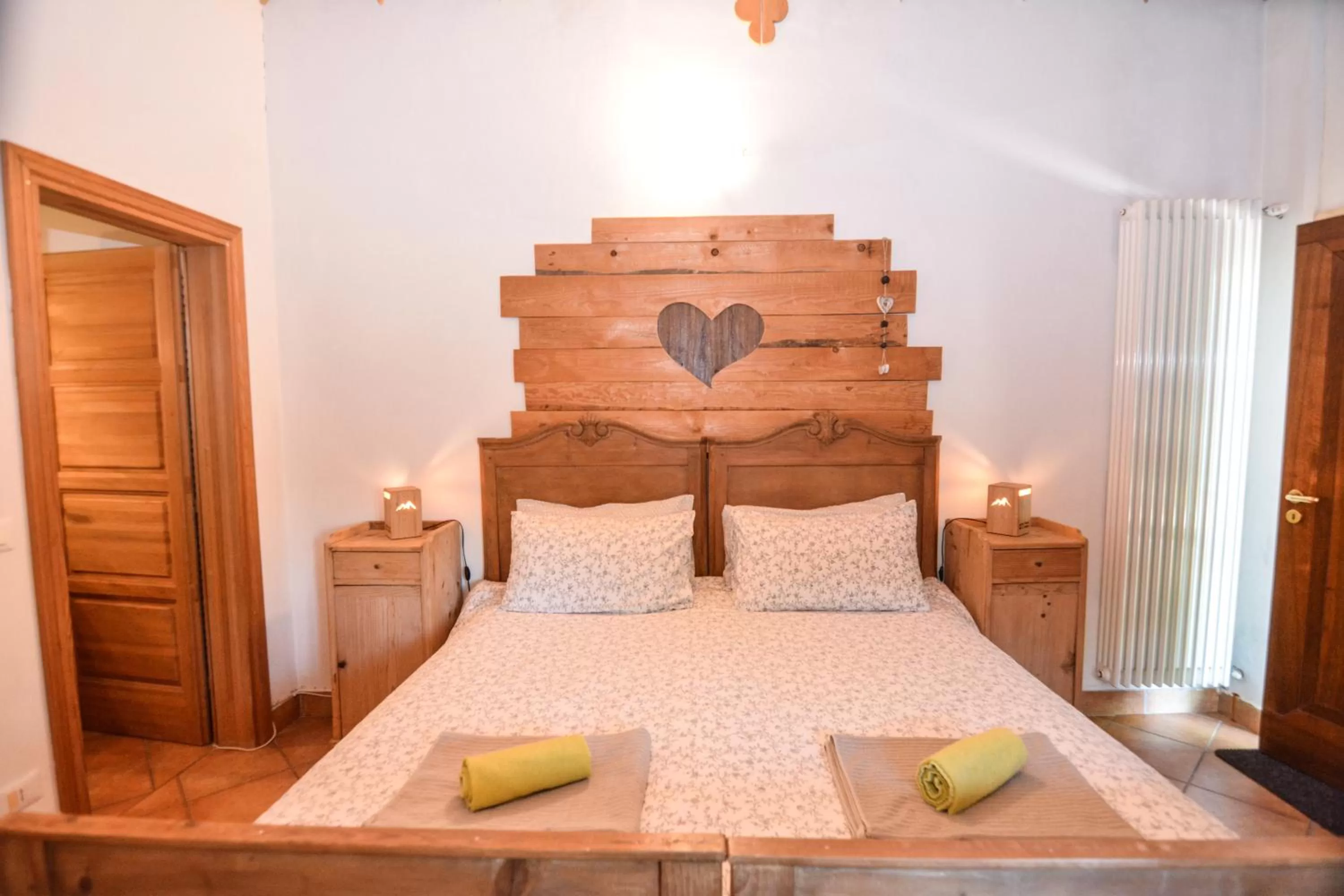 Bed in Agritur Airone Bed & Camping