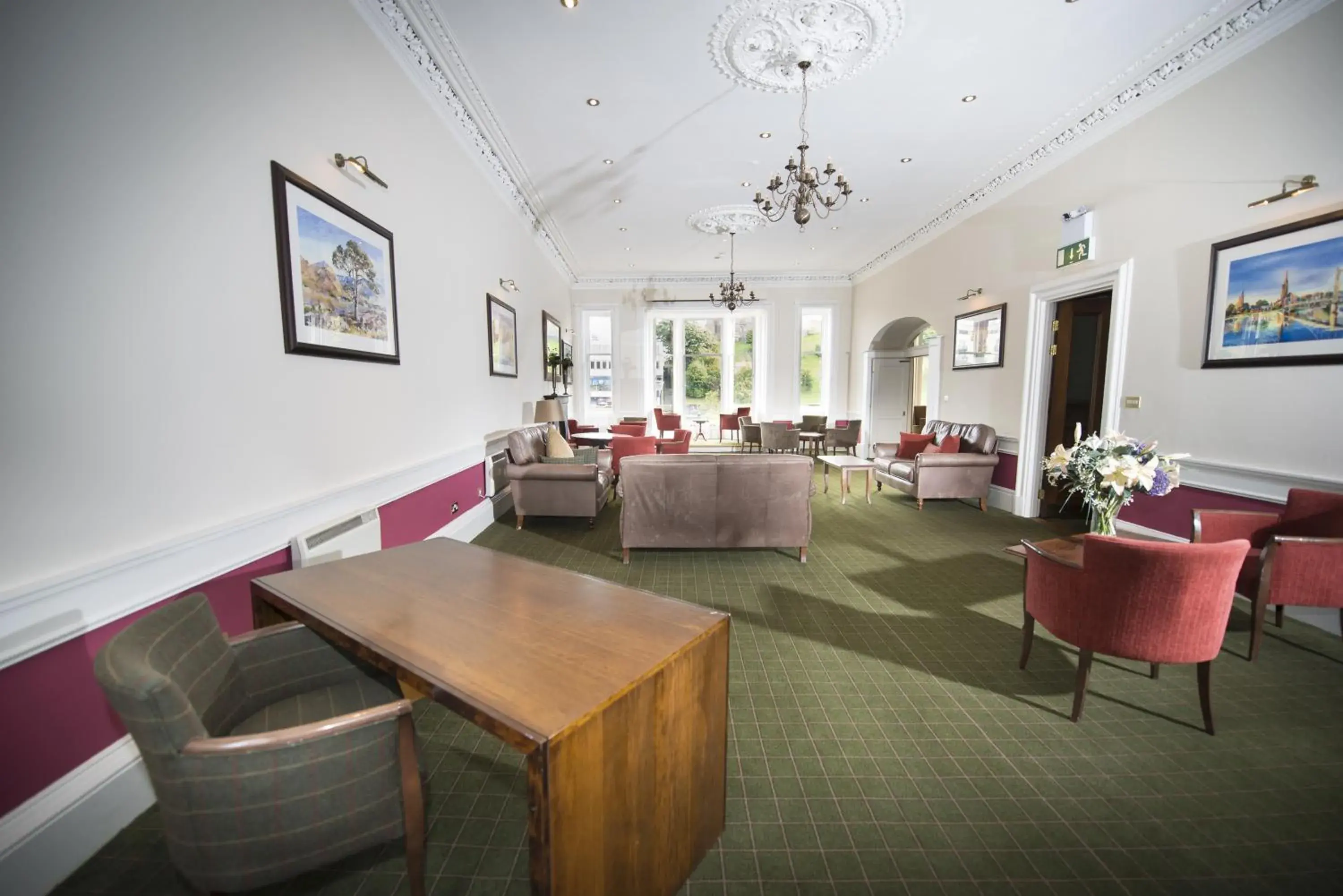 Communal lounge/ TV room, Restaurant/Places to Eat in Columba Hotel Inverness by Compass Hospitality