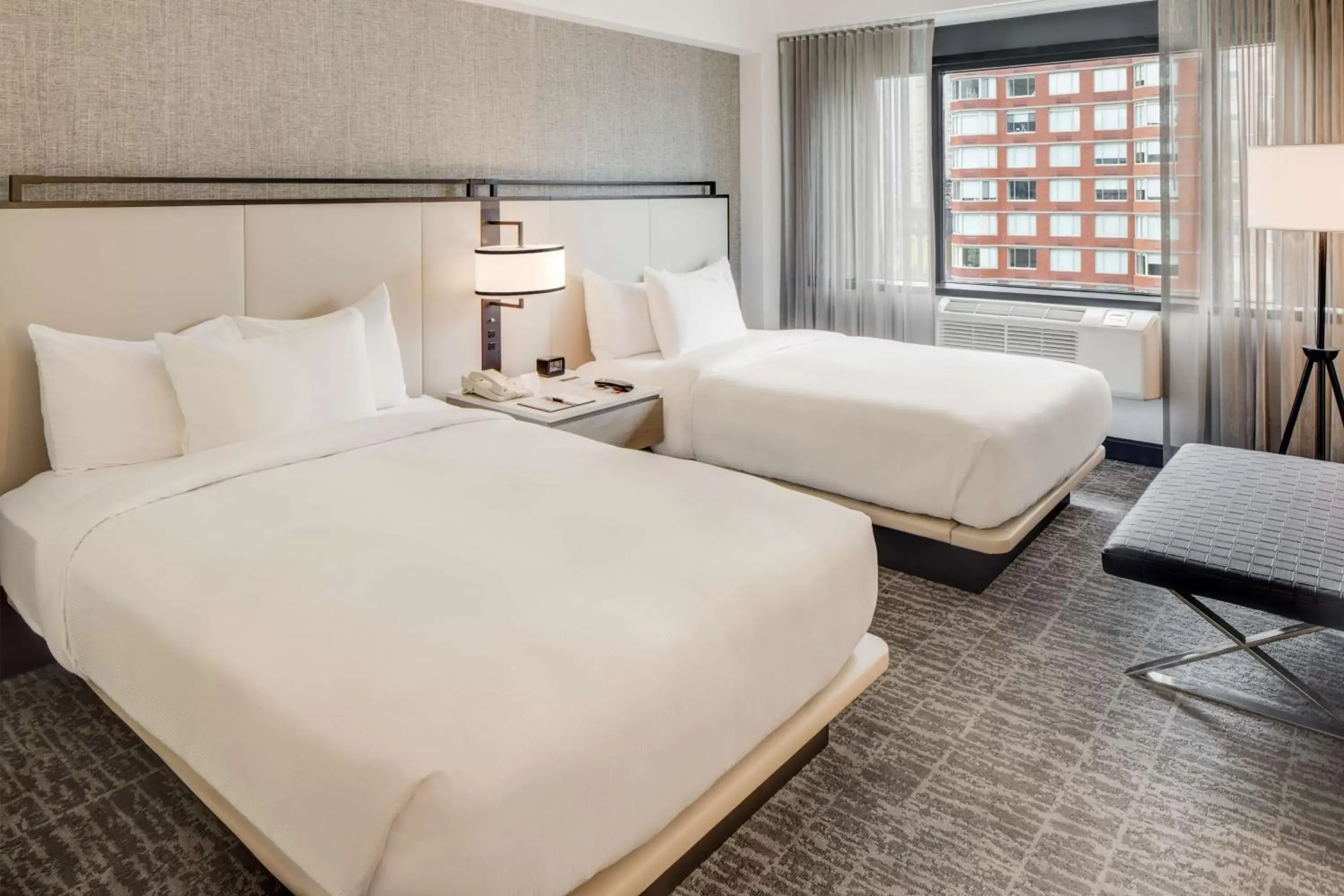 Bed in DoubleTree by Hilton Hotel & Suites Jersey City