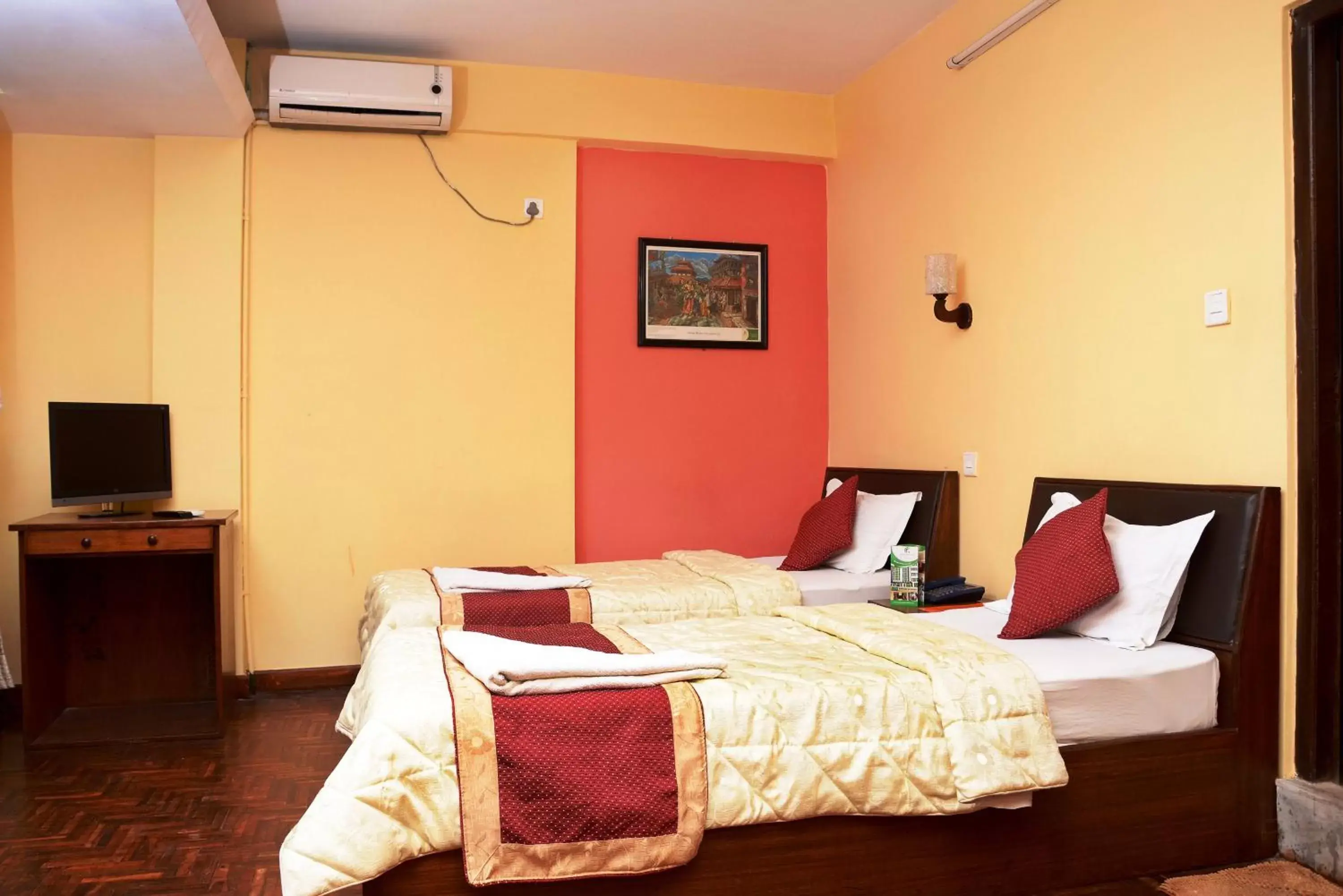 Bed in Kathmandu Eco Hotel Bed in Kathmandu Eco Hotel