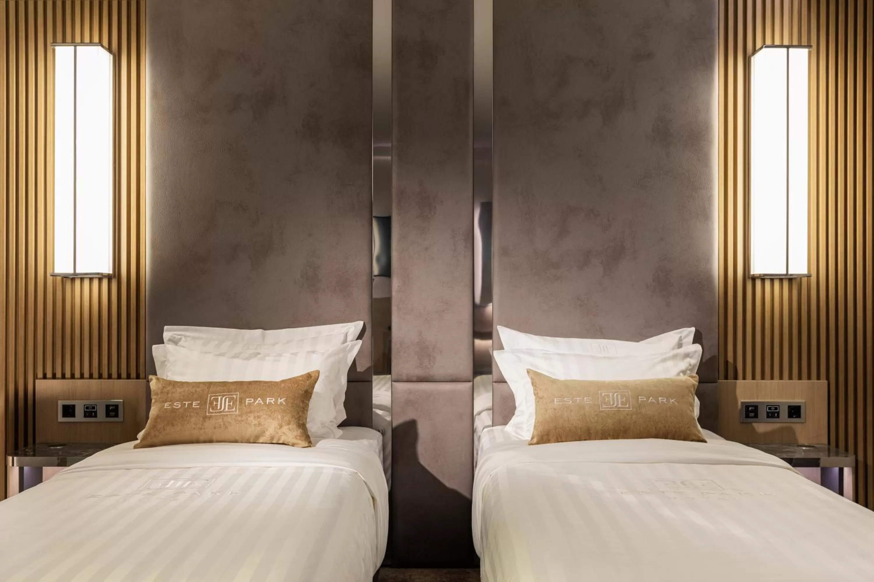 Photo of the whole room, Bed in -- ESTE PARK HOTEL -- part of Urban Chic Luxury Design Hotels - Parking & Compliments - next to Shopping & Dining Mall Plovdiv