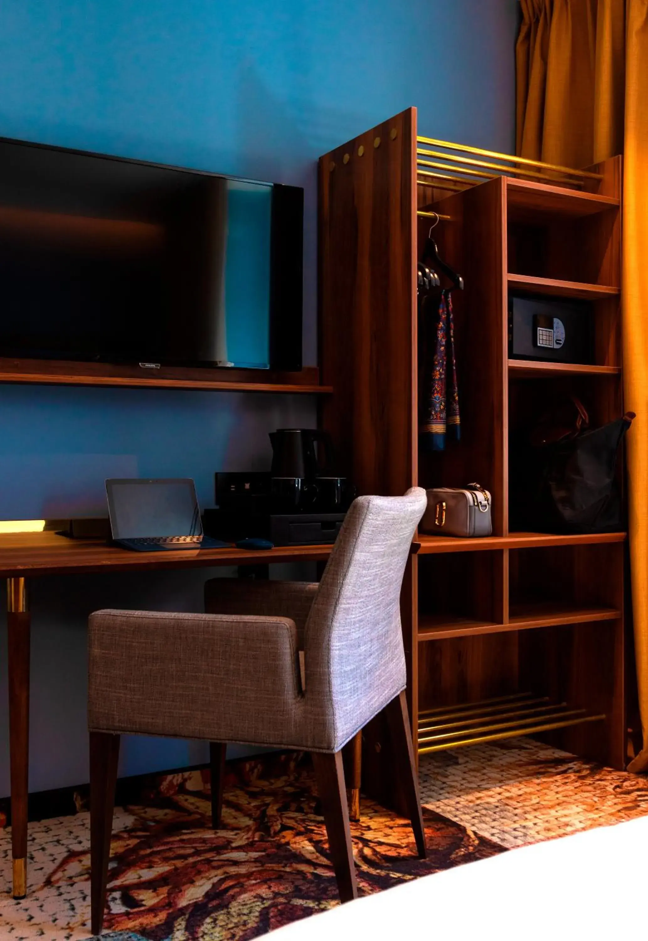 Decorative detail, TV/Entertainment Center in Hotel des Vosges BW Premier Collection