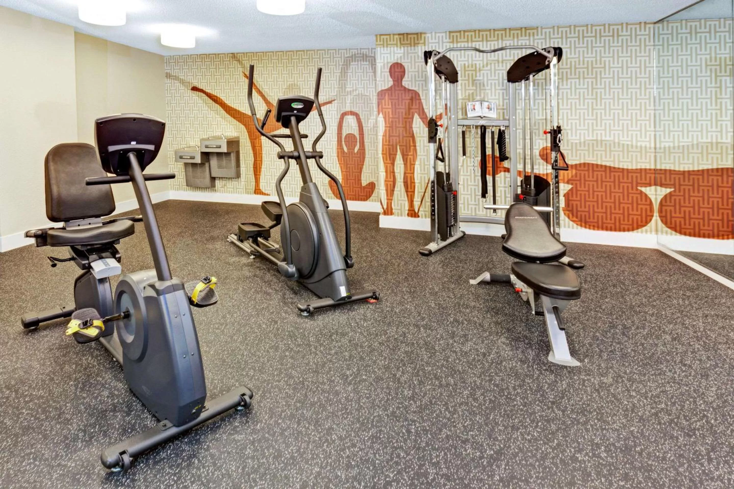Fitness centre/facilities in MainStay Suites Chicago Hoffman Estates