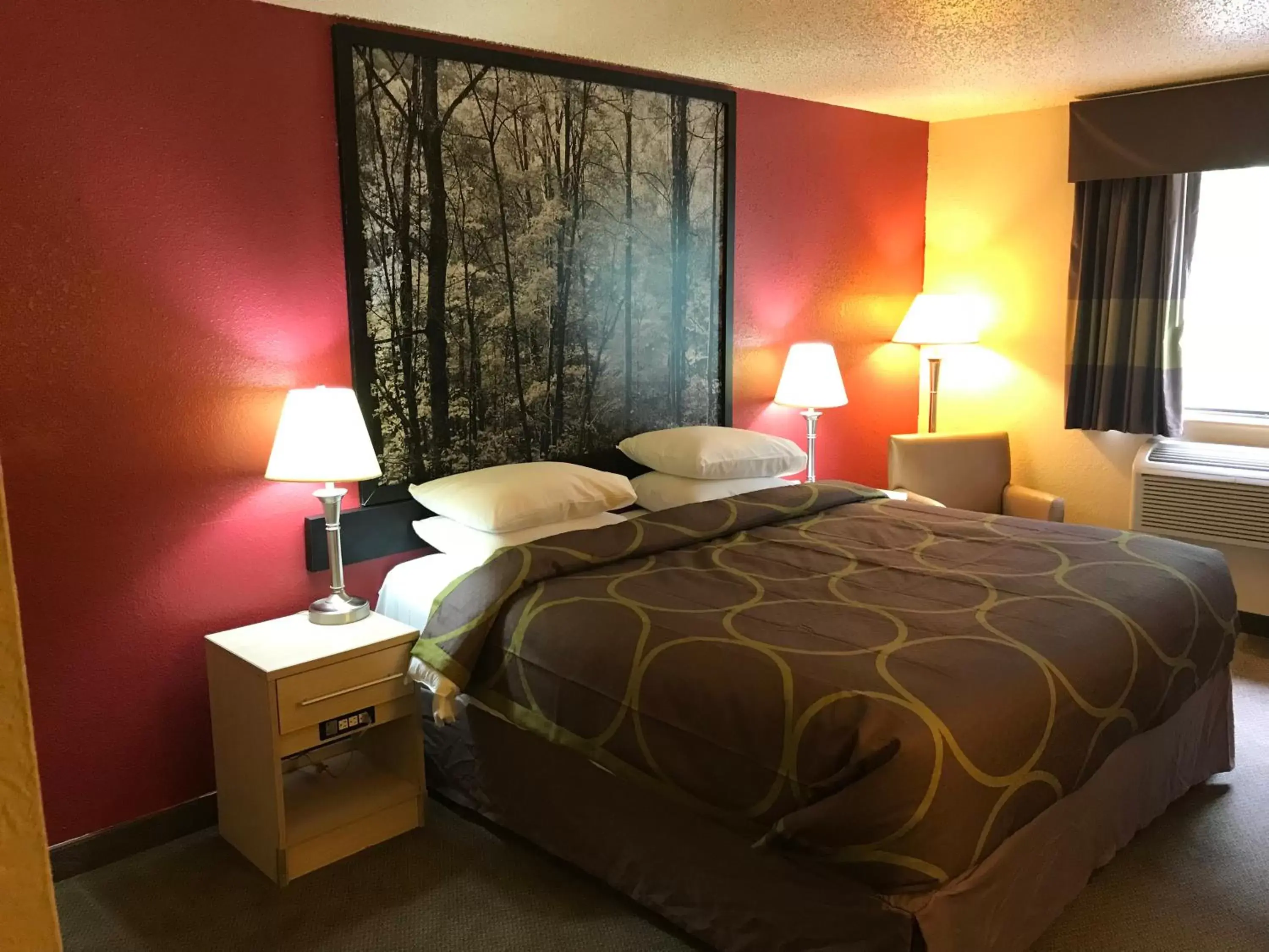 Photo of the whole room, Bed in Super 8 by Wyndham Roanoke VA