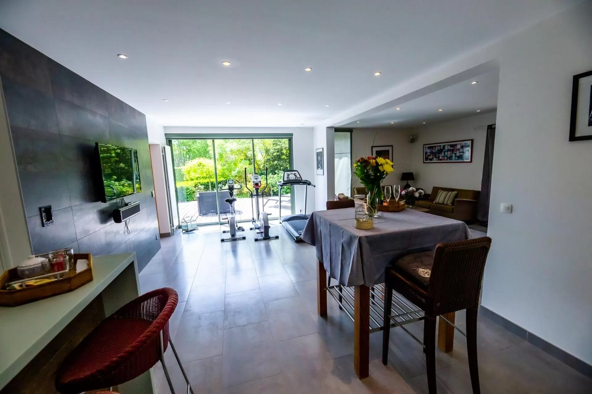 Dining area in La Ferme de l'Oudon & SPA