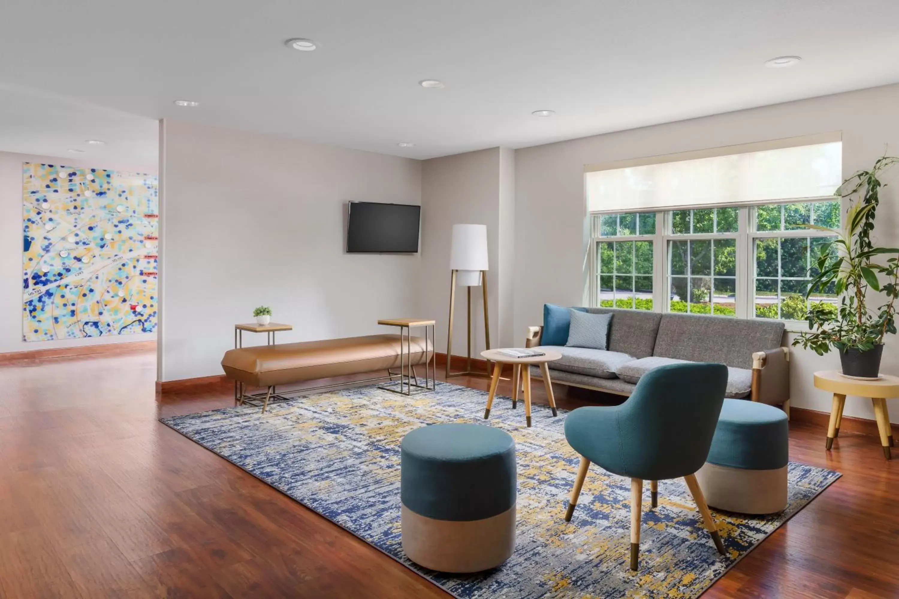 Lobby or reception, Seating Area in TownePlace Suites Manchester-Boston Regional Airport