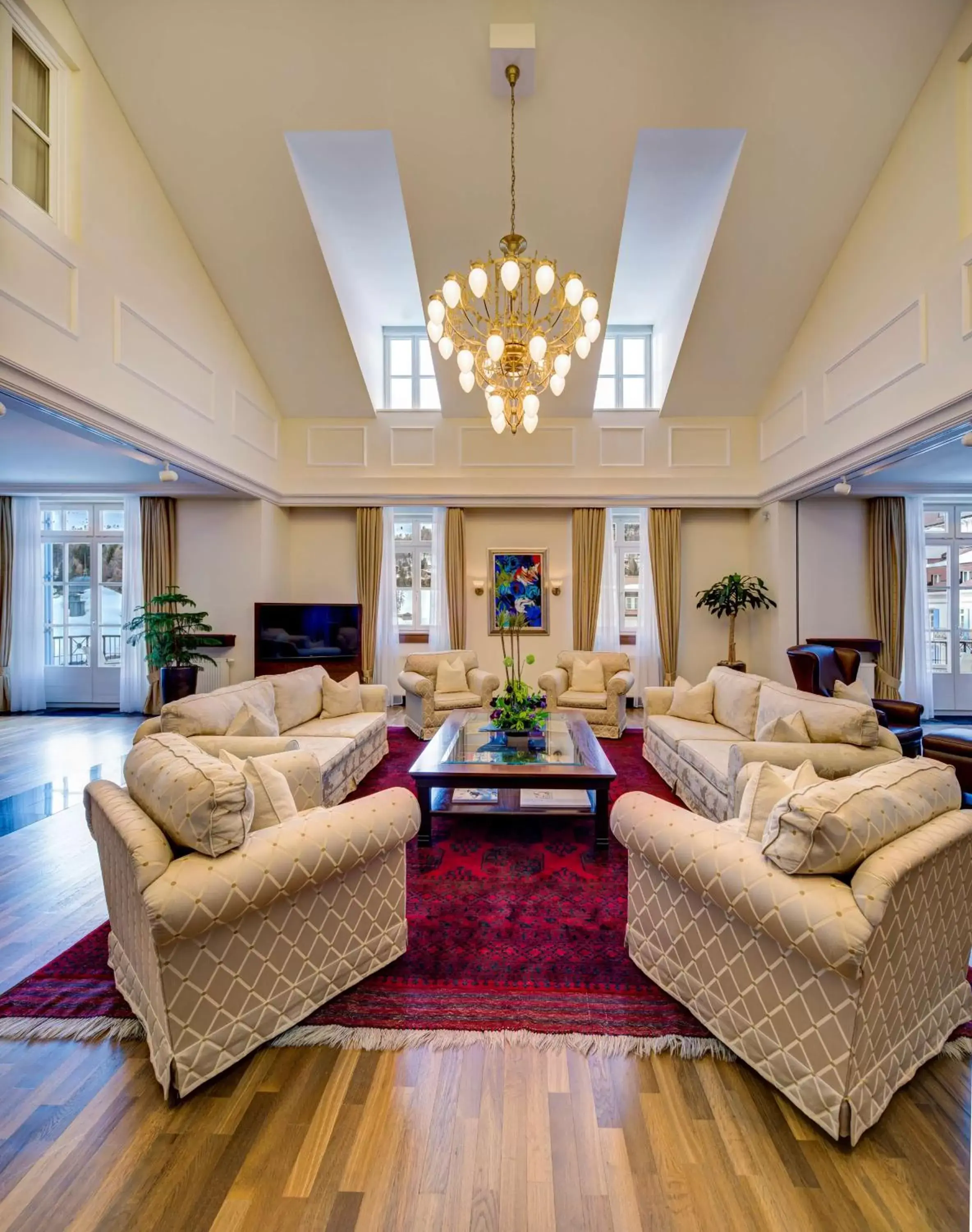 Photo of the whole room, Seating Area in Grand Hotel des Bains Kempinski